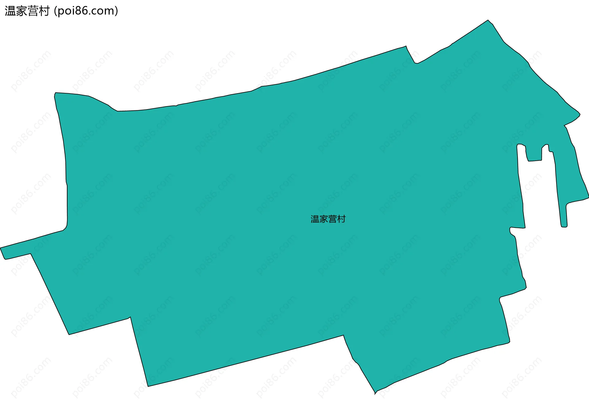 温家营村边界地图