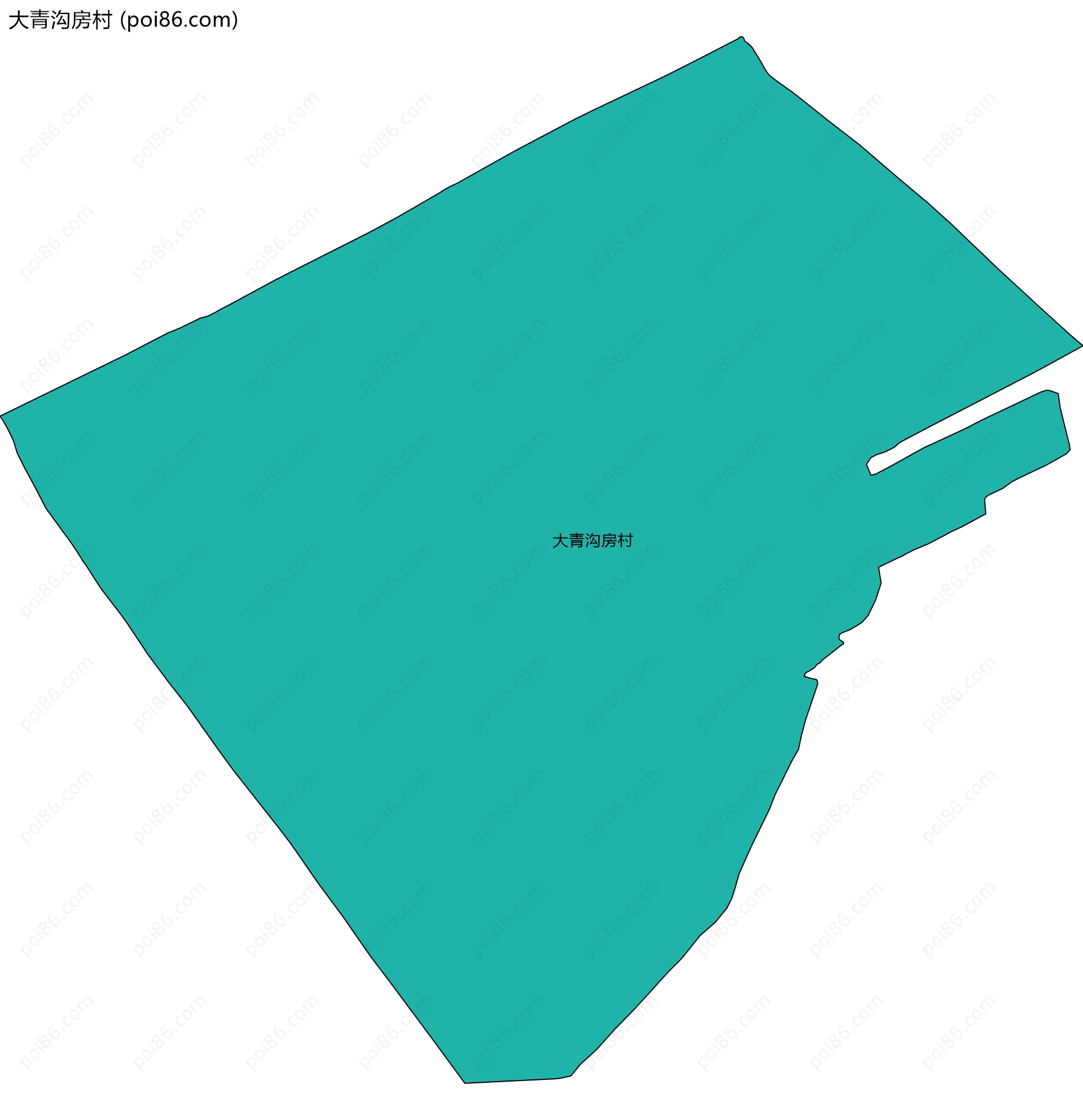 大青沟房村边界地图