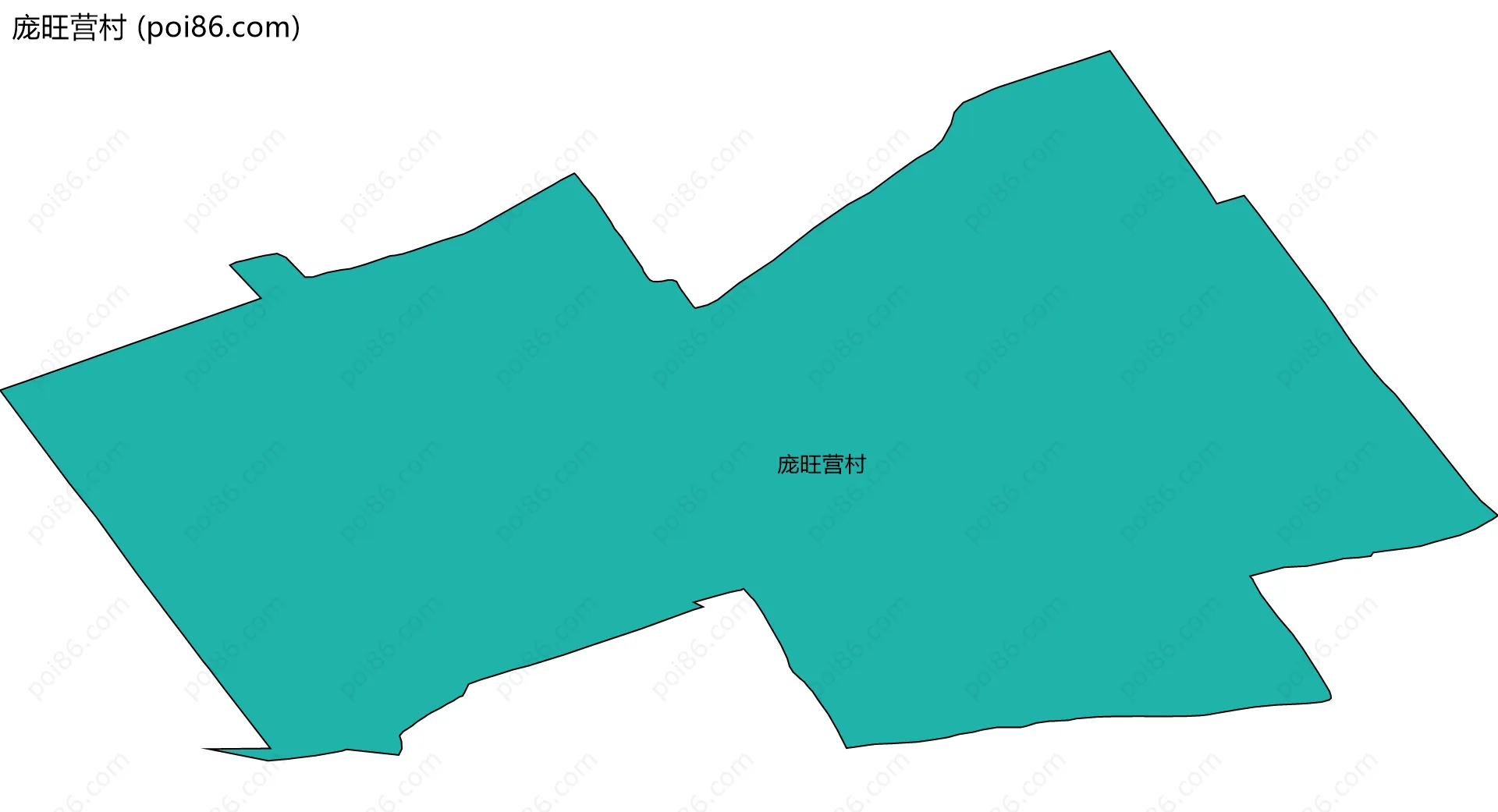 庞旺营村边界地图