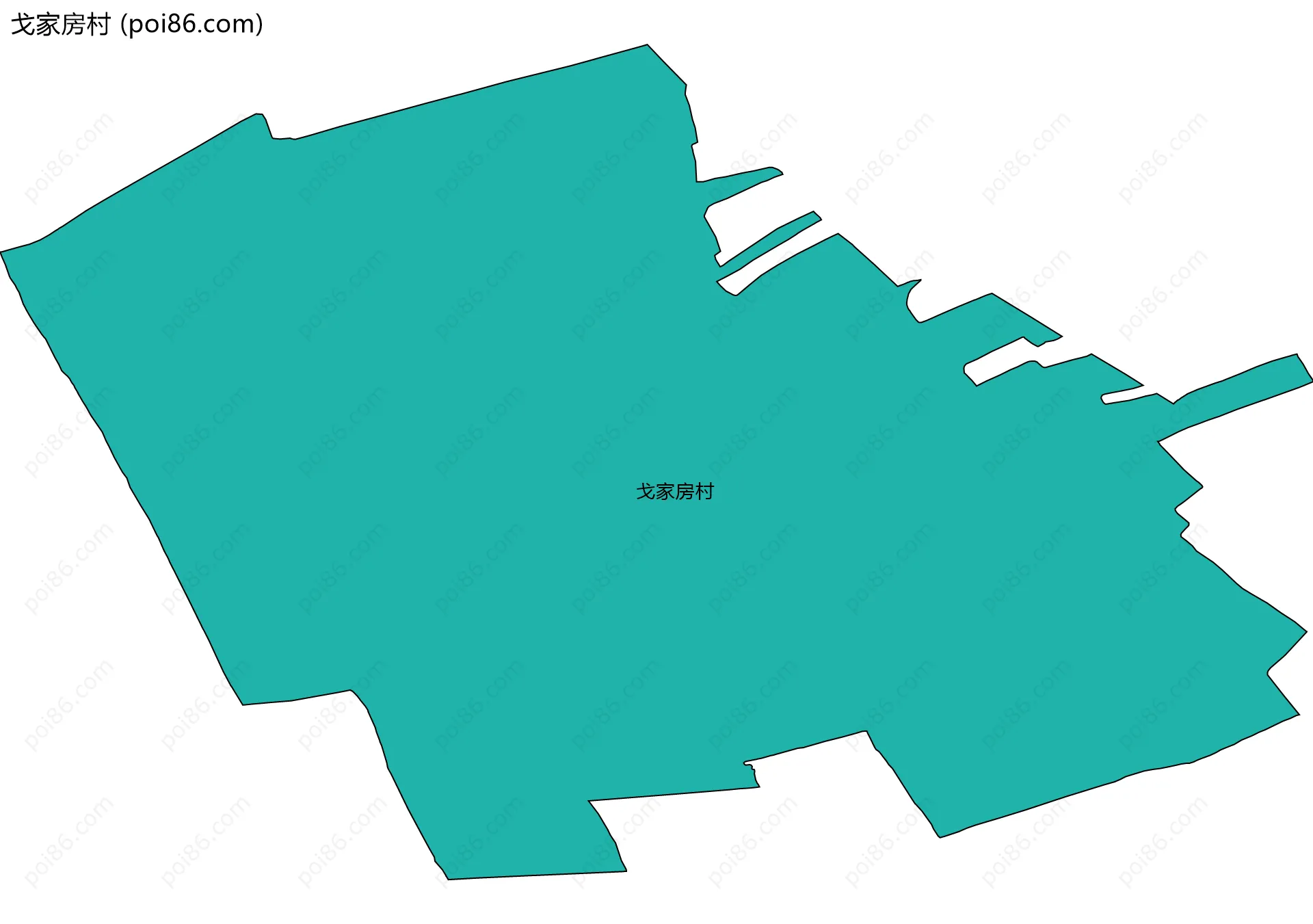 戈家房村边界地图