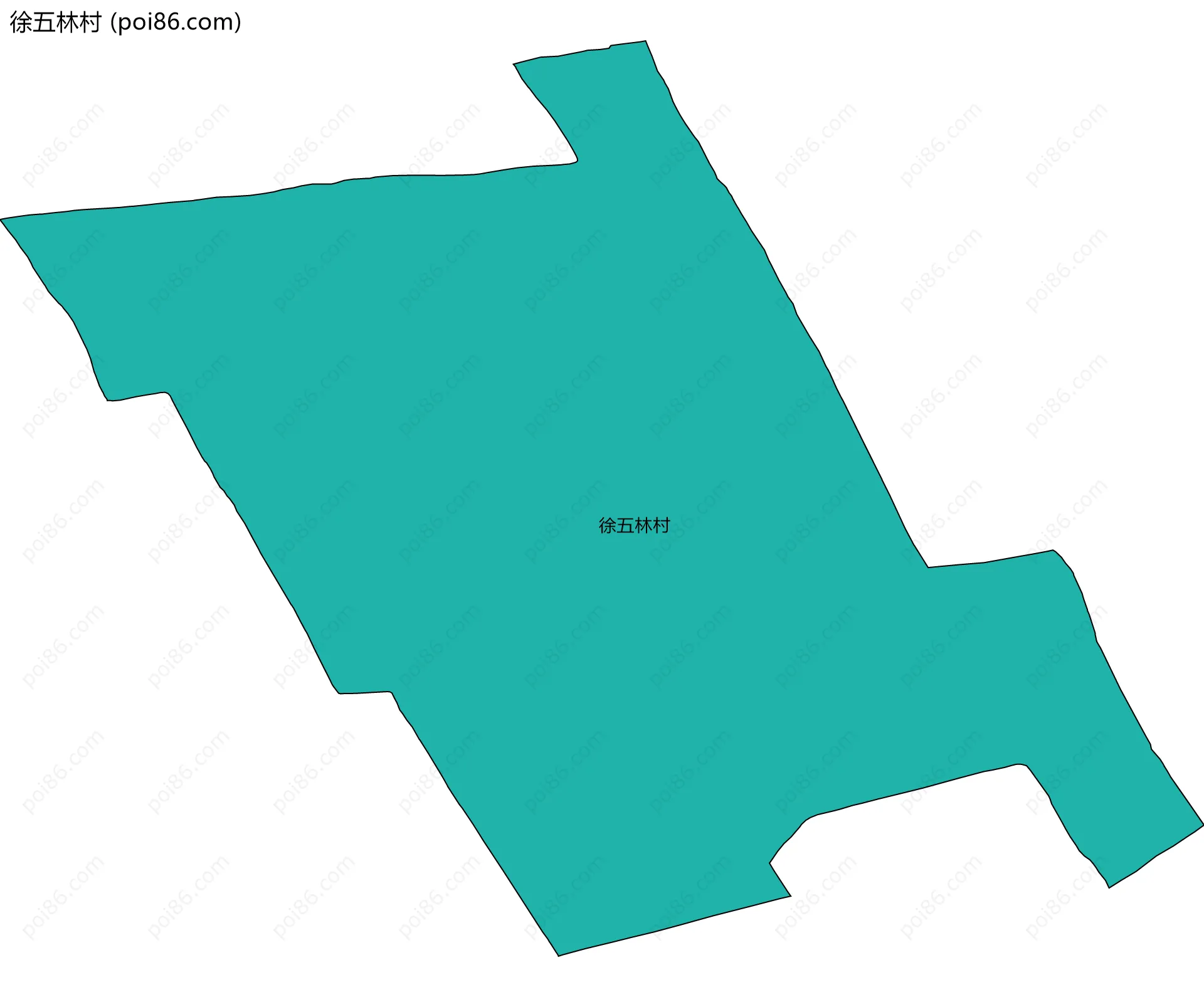 徐五林村边界地图