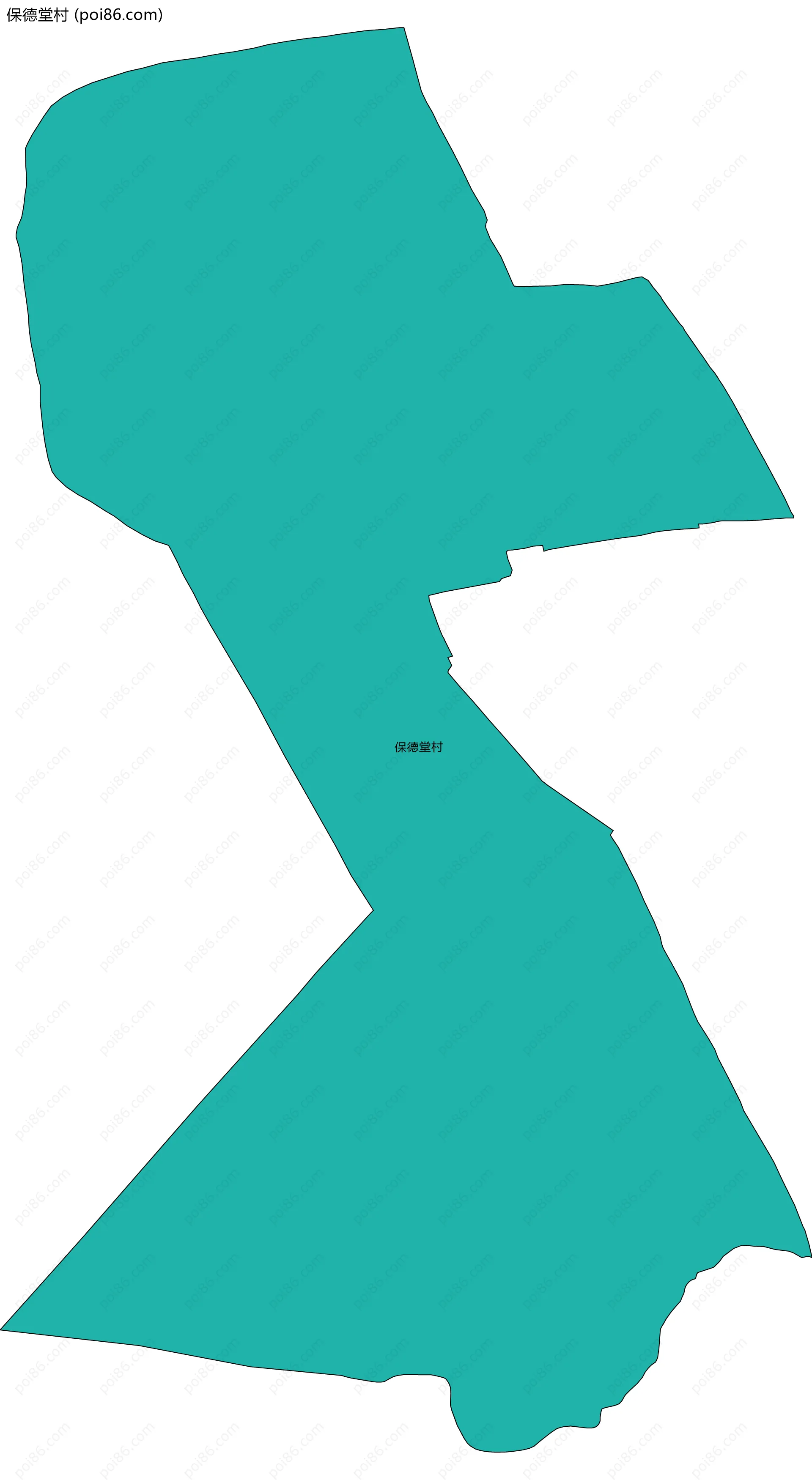 保德堂村边界地图