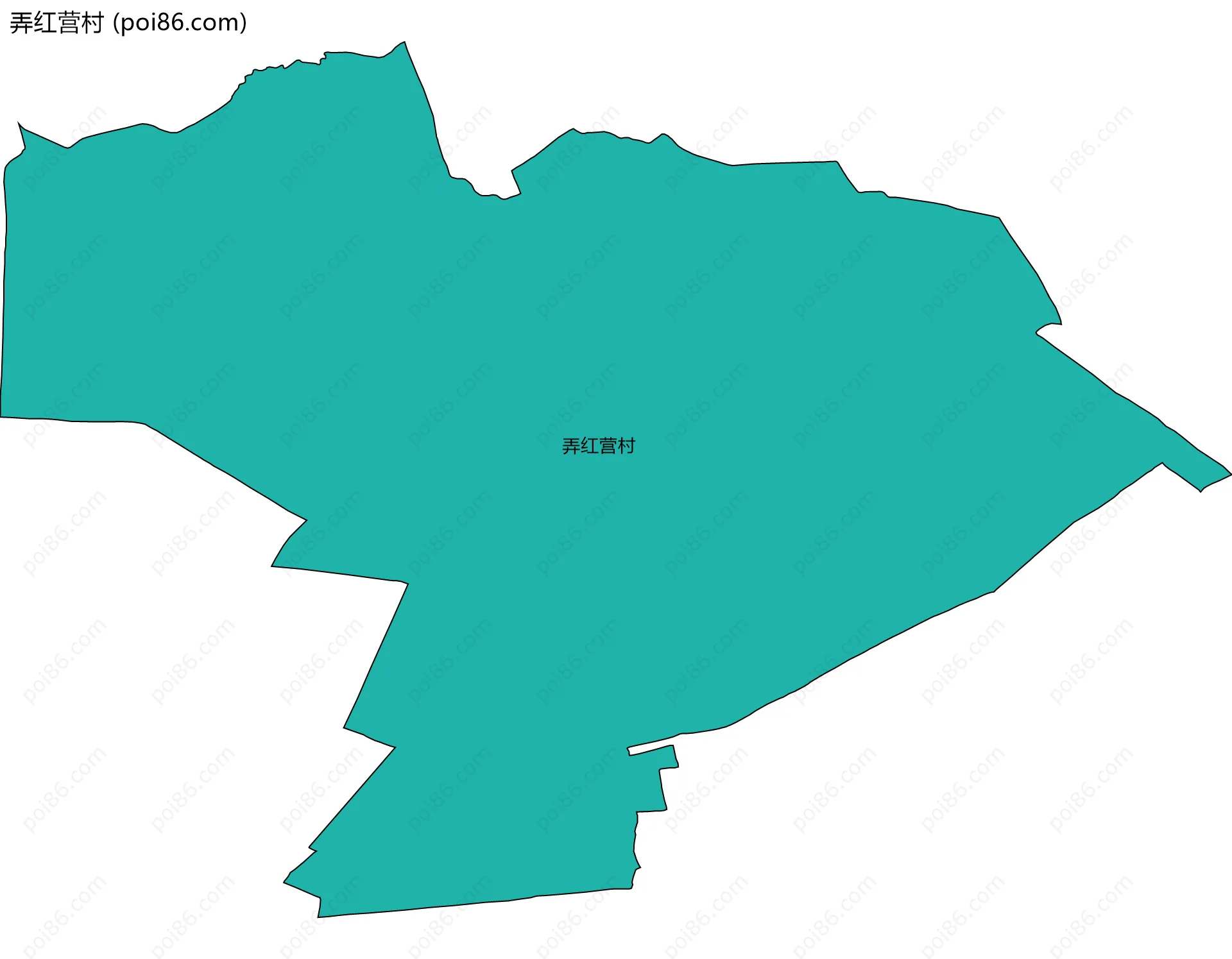 弄红营村边界地图