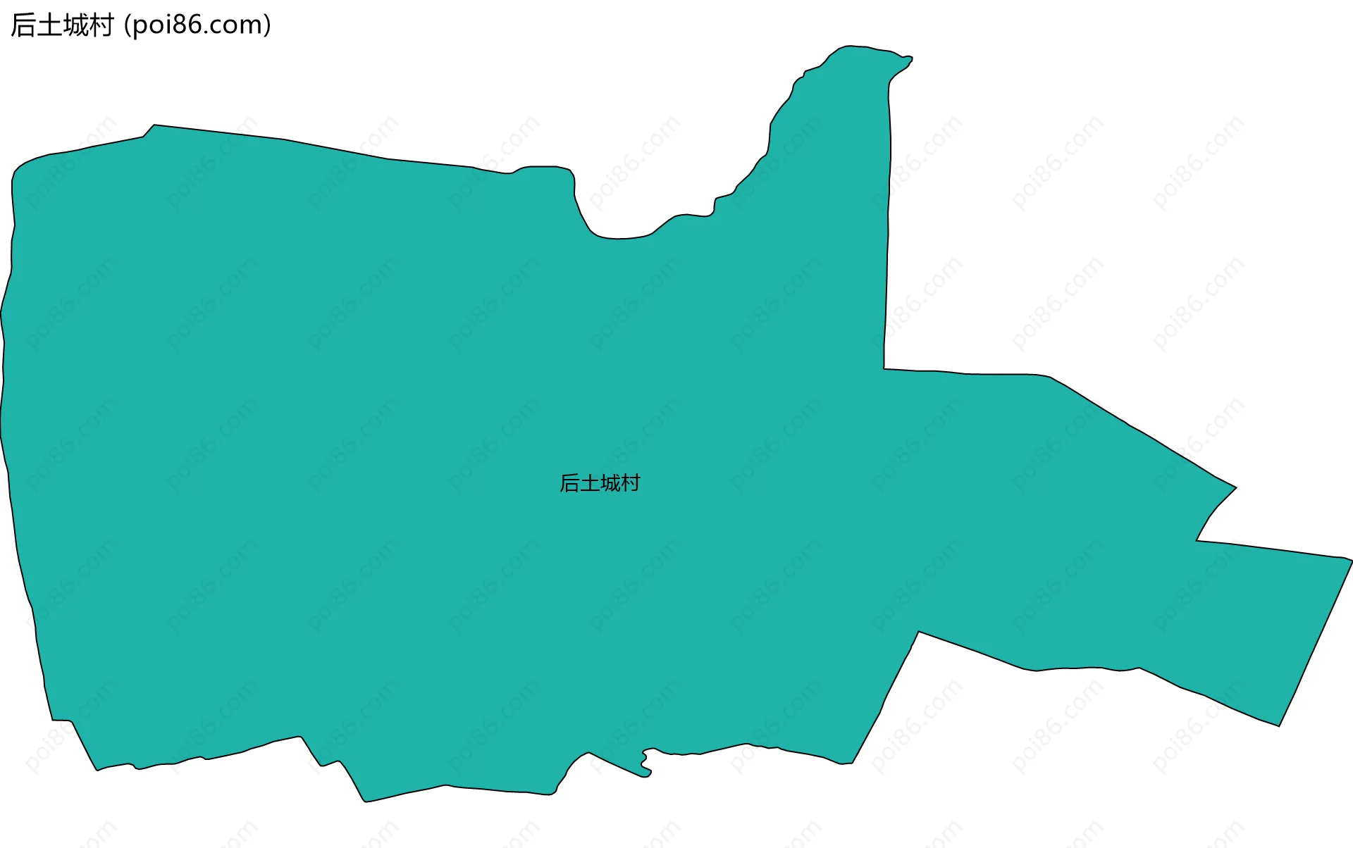 后土城村边界地图