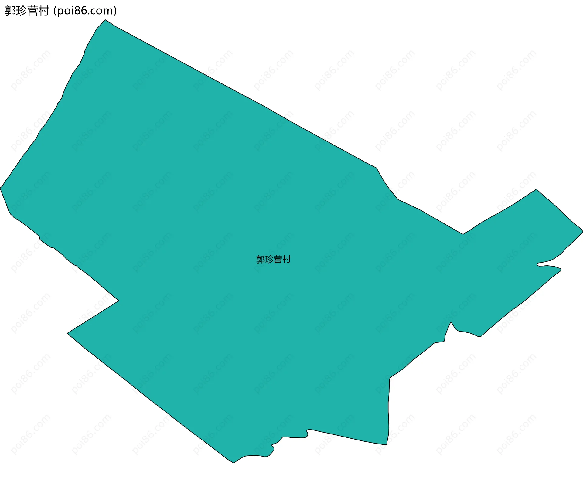 郭珍营村边界地图