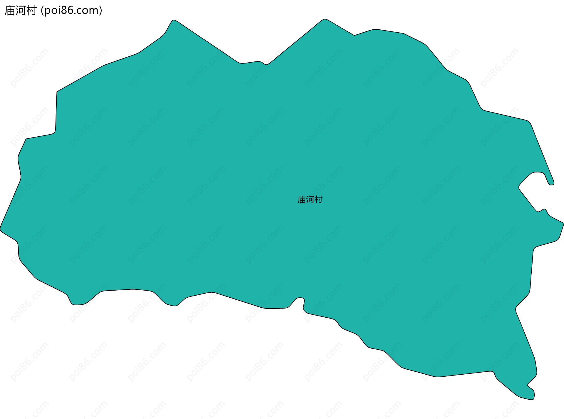庙河村边界地图