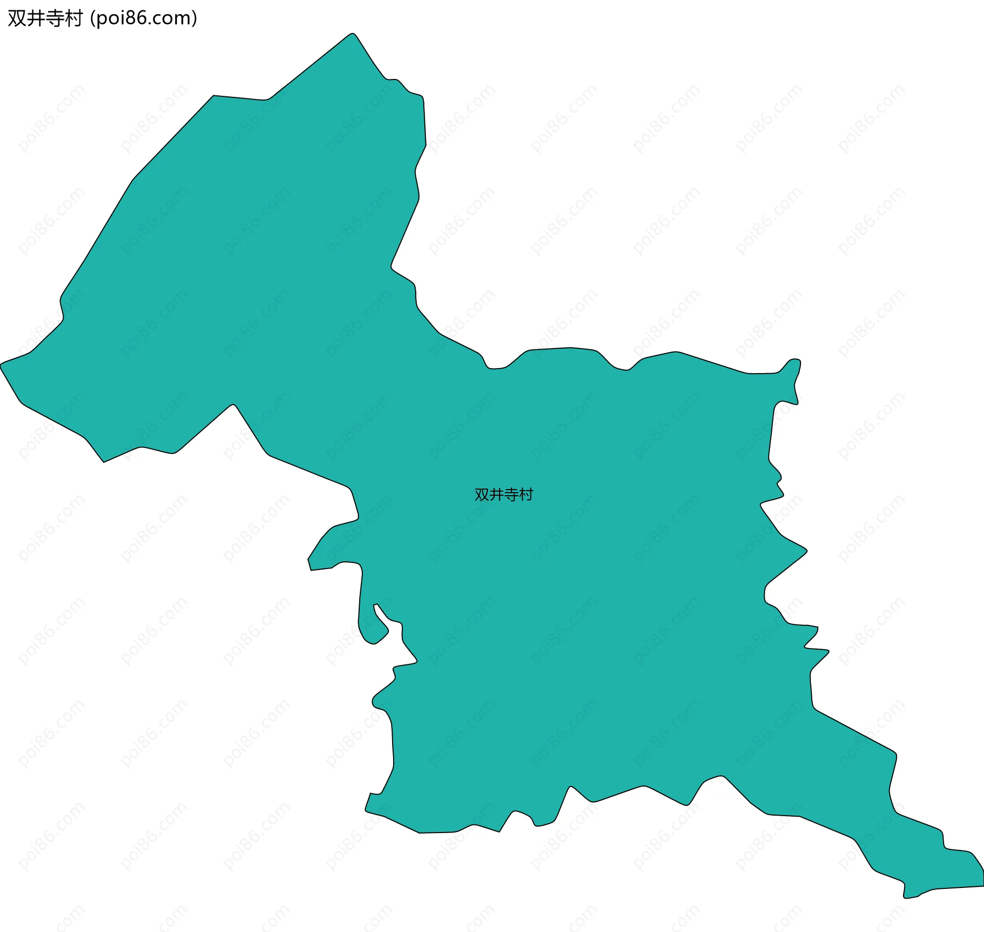 双井寺村边界地图