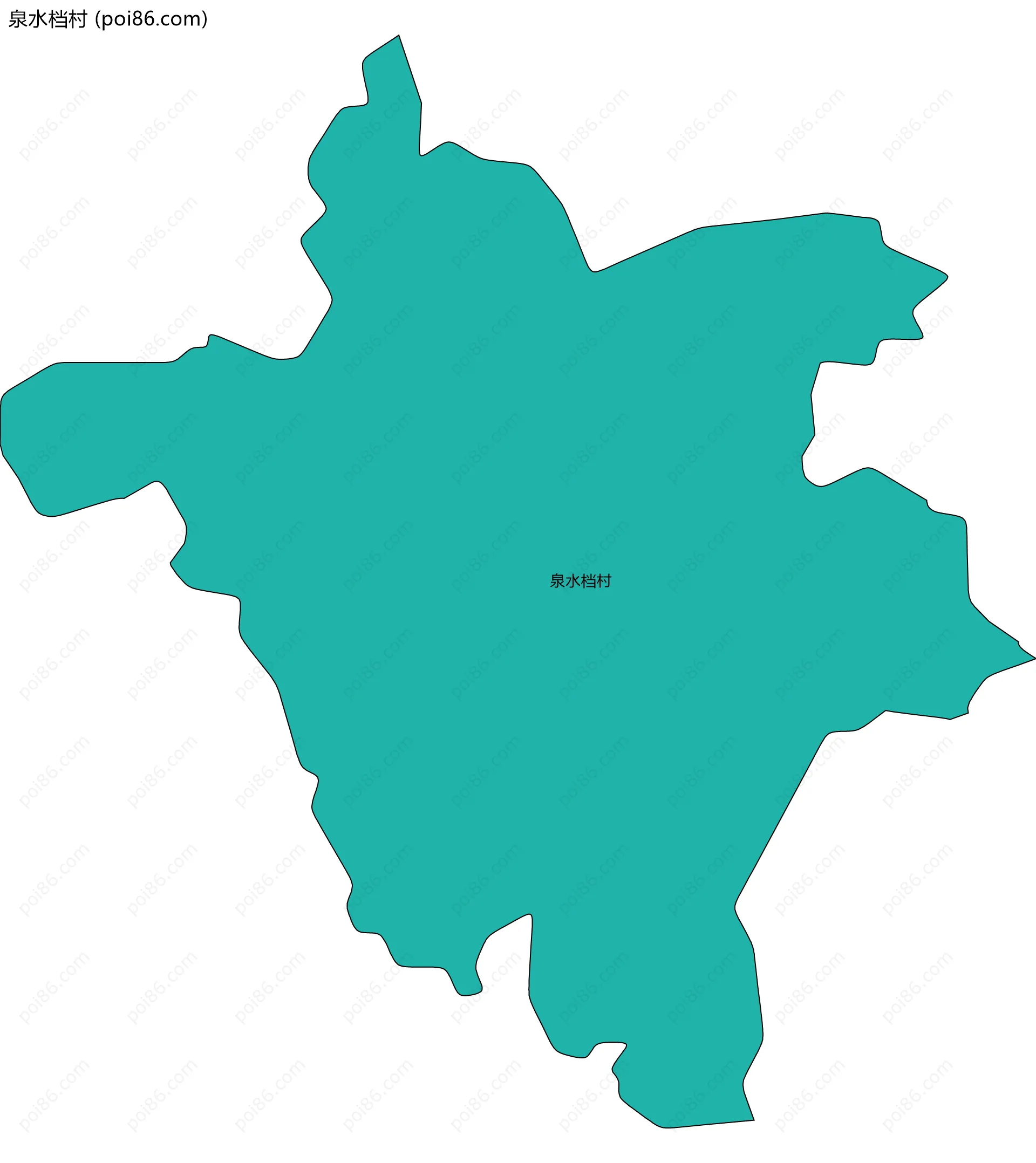 泉水档村边界地图