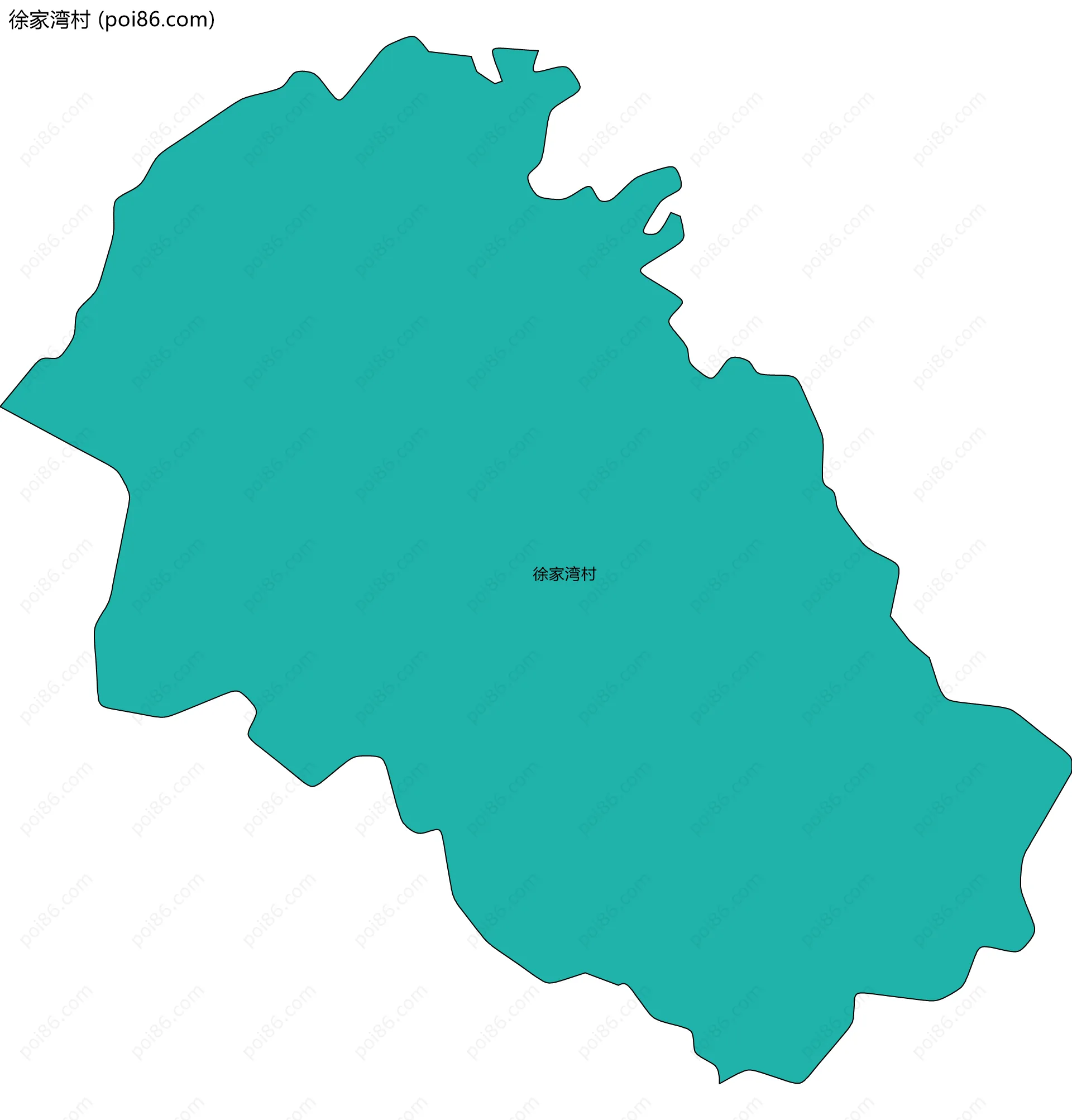 徐家湾村边界地图
