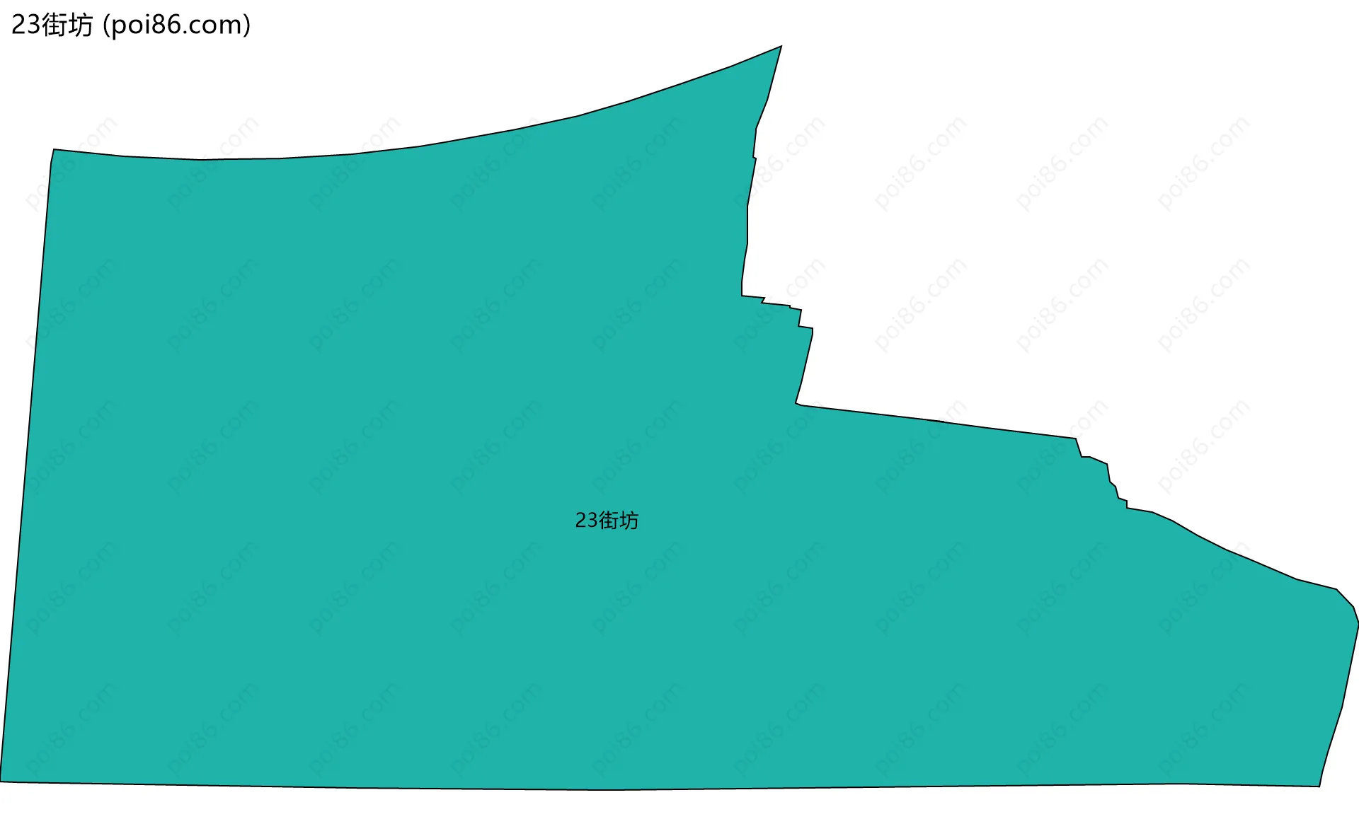 23街坊边界地图