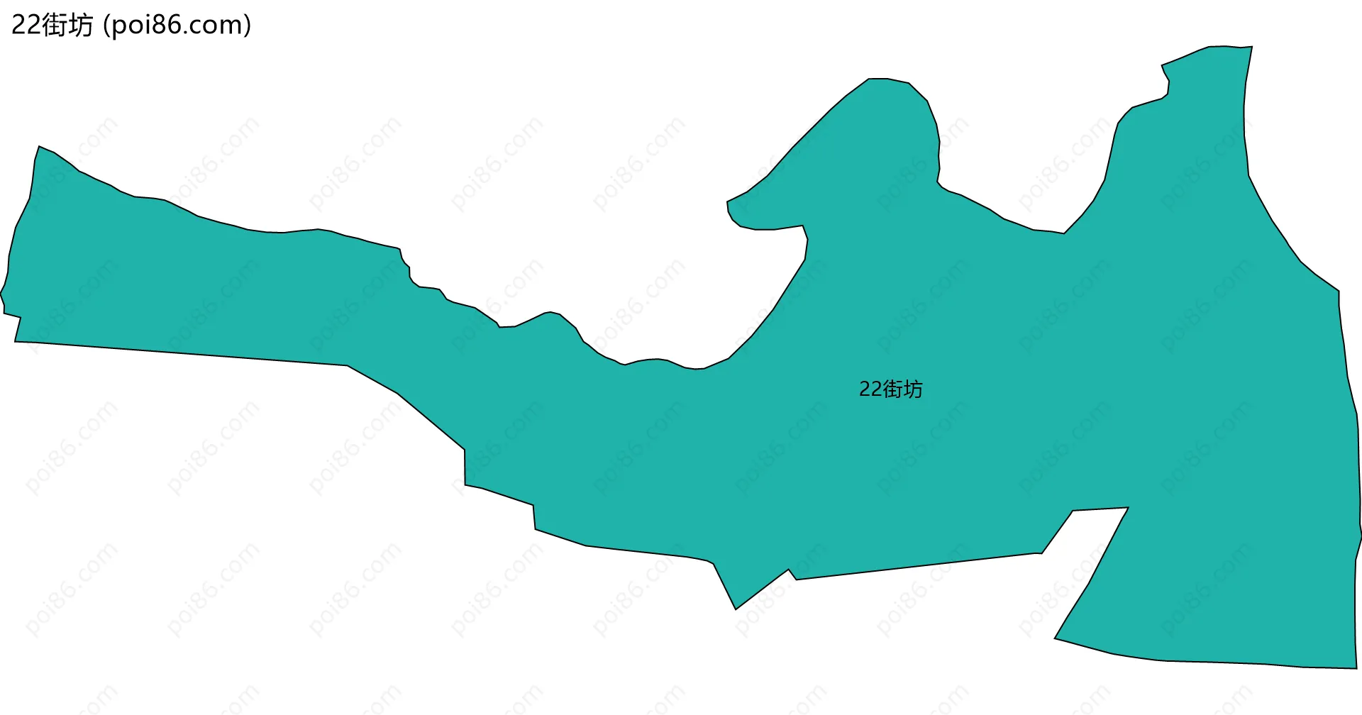 22街坊边界地图