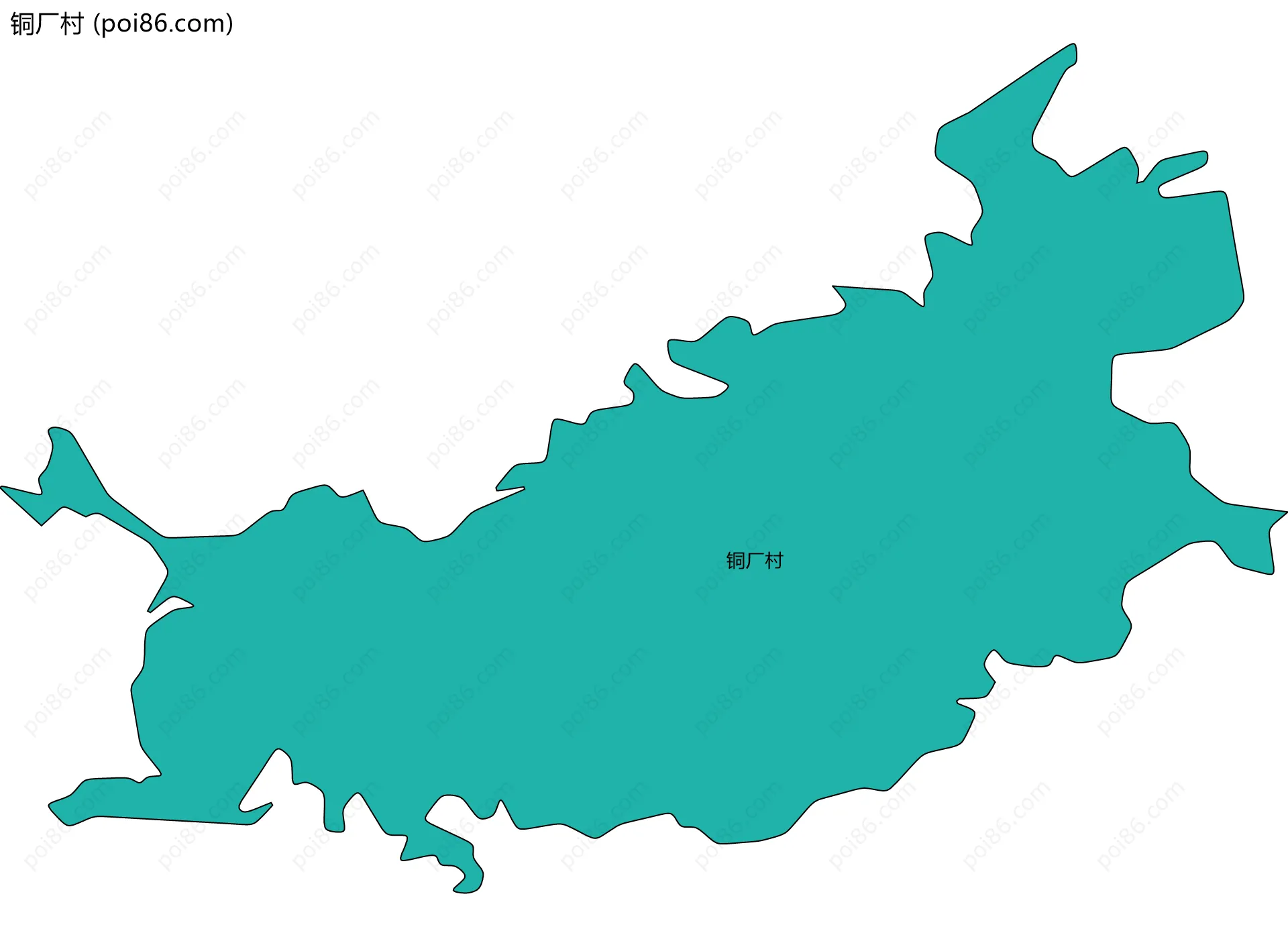 铜厂村边界地图