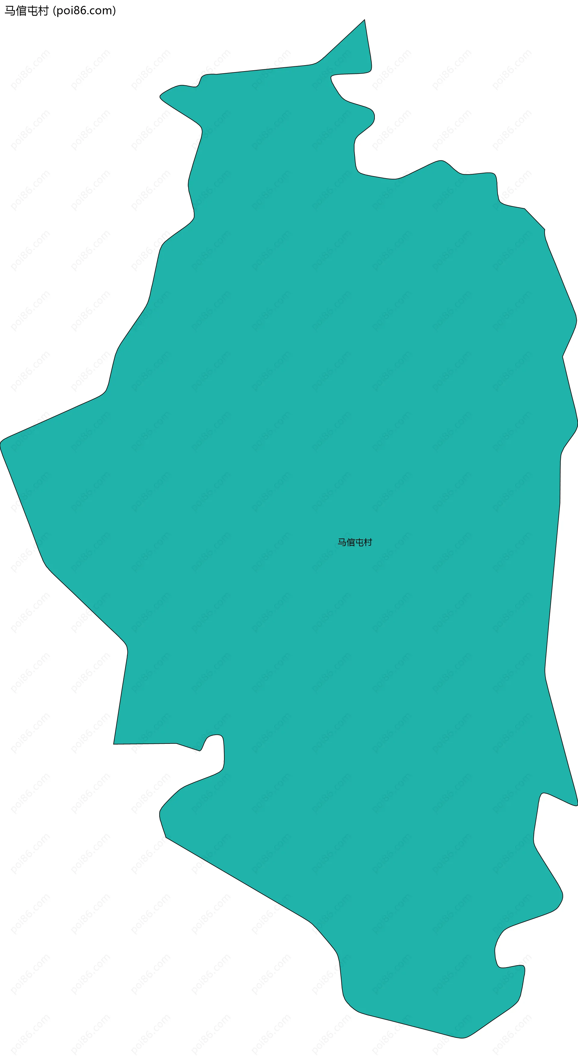 马倌屯村边界地图