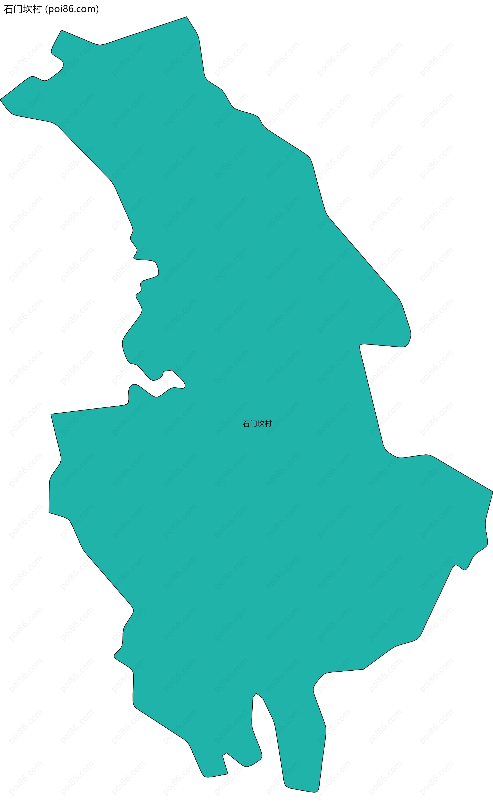 石门坎村边界地图