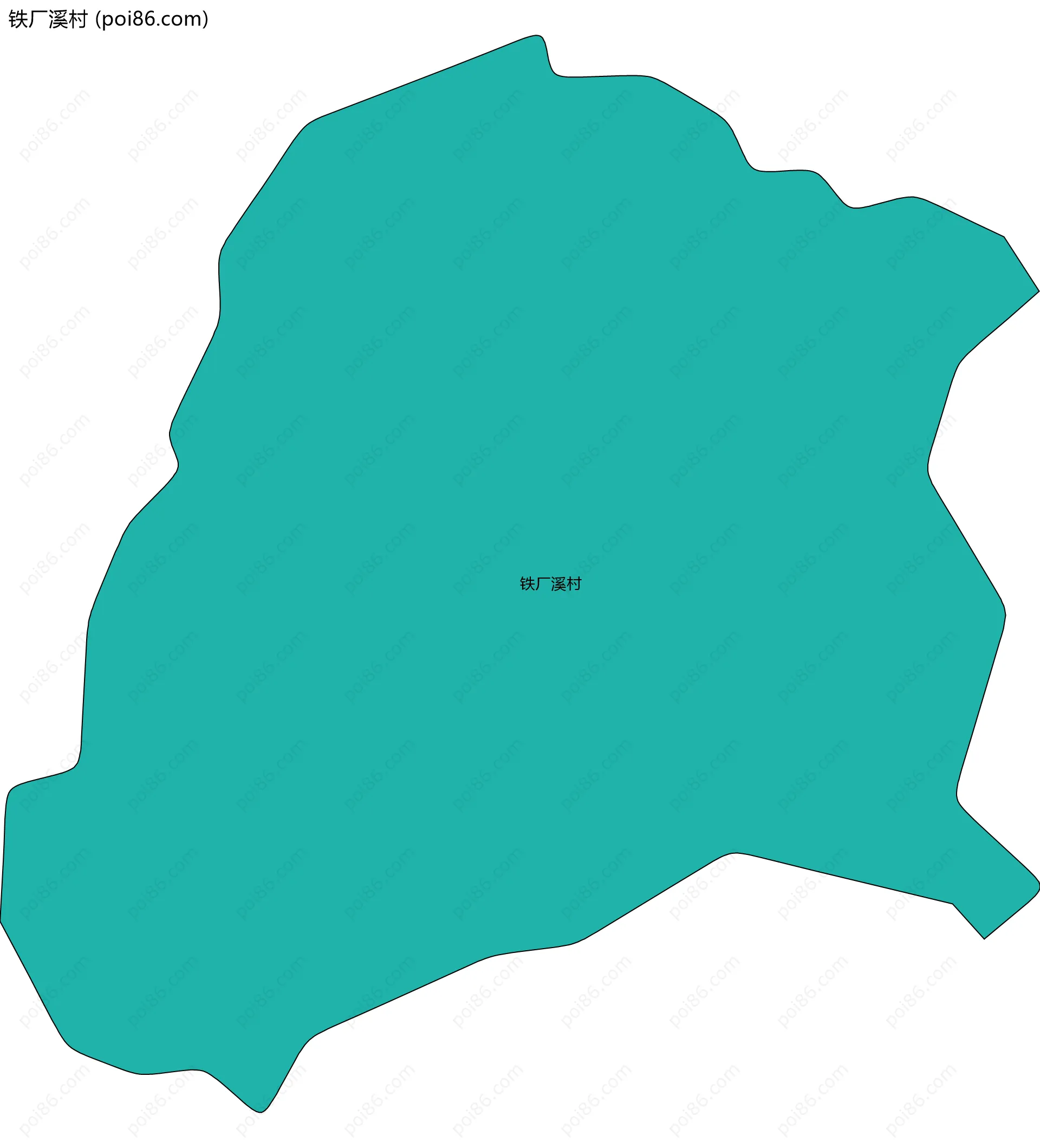 铁厂溪村边界地图