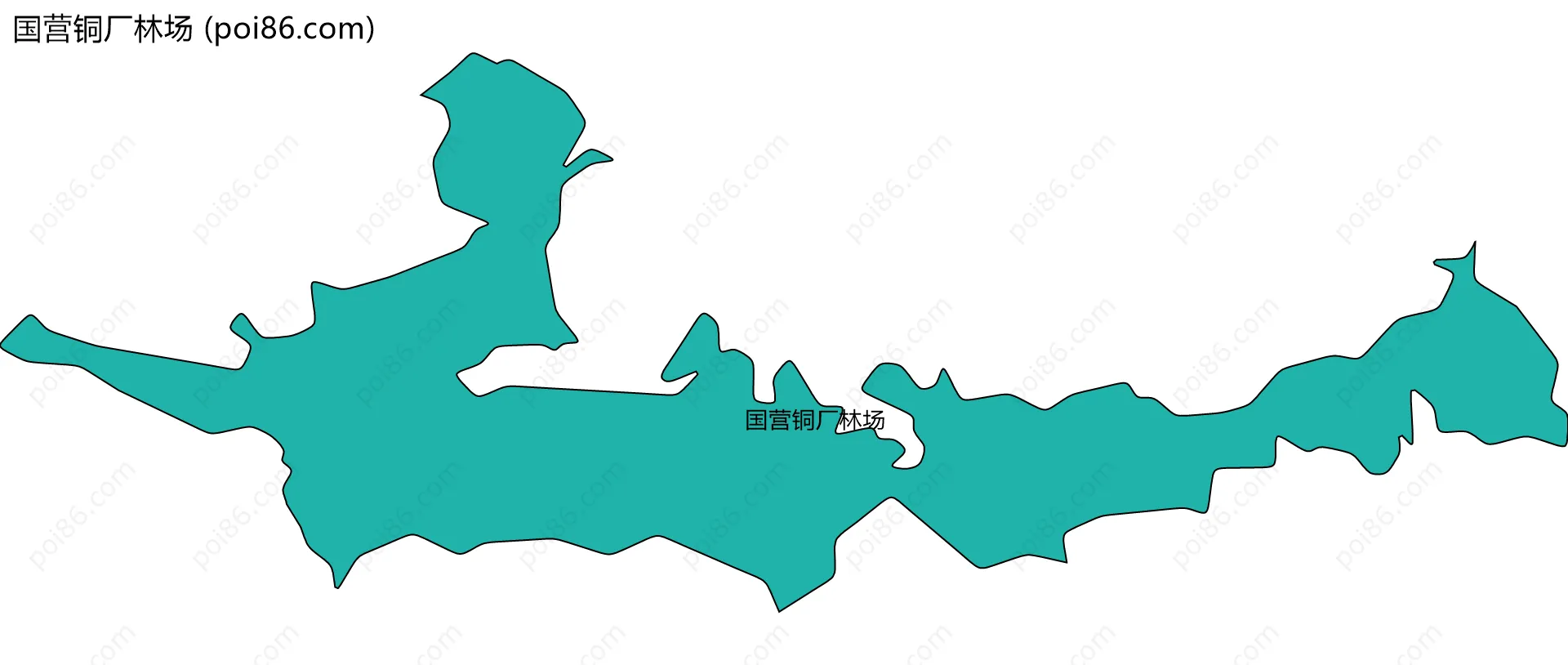 国营铜厂林场边界地图