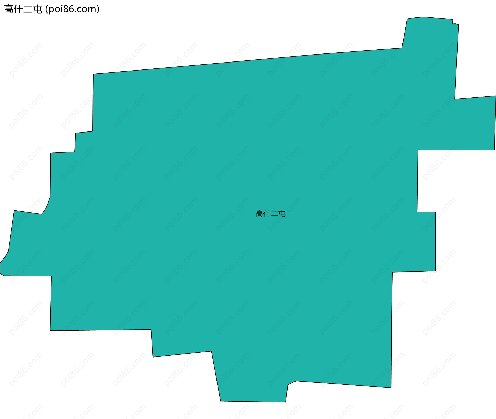 高什二屯边界地图