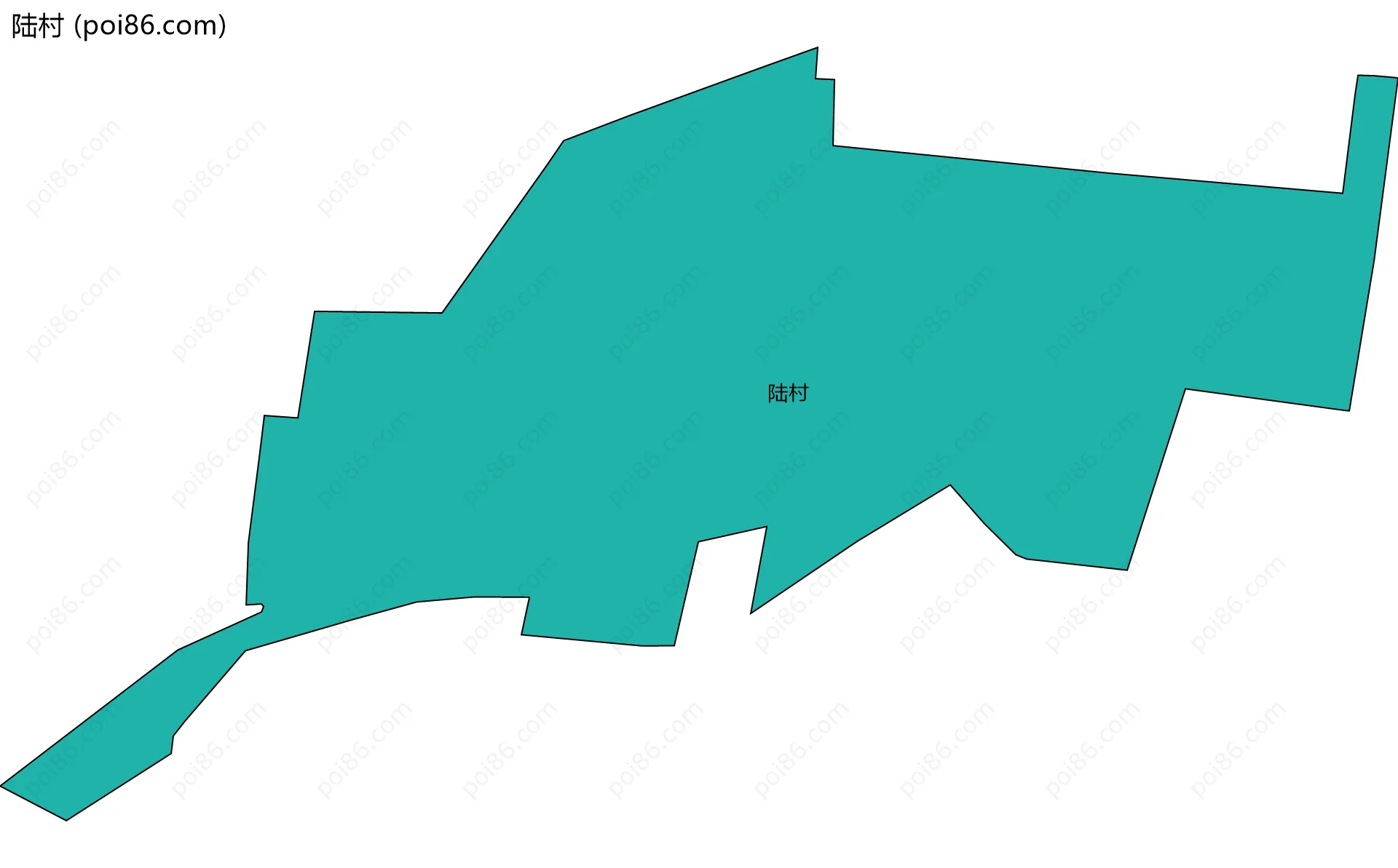 陆村边界地图