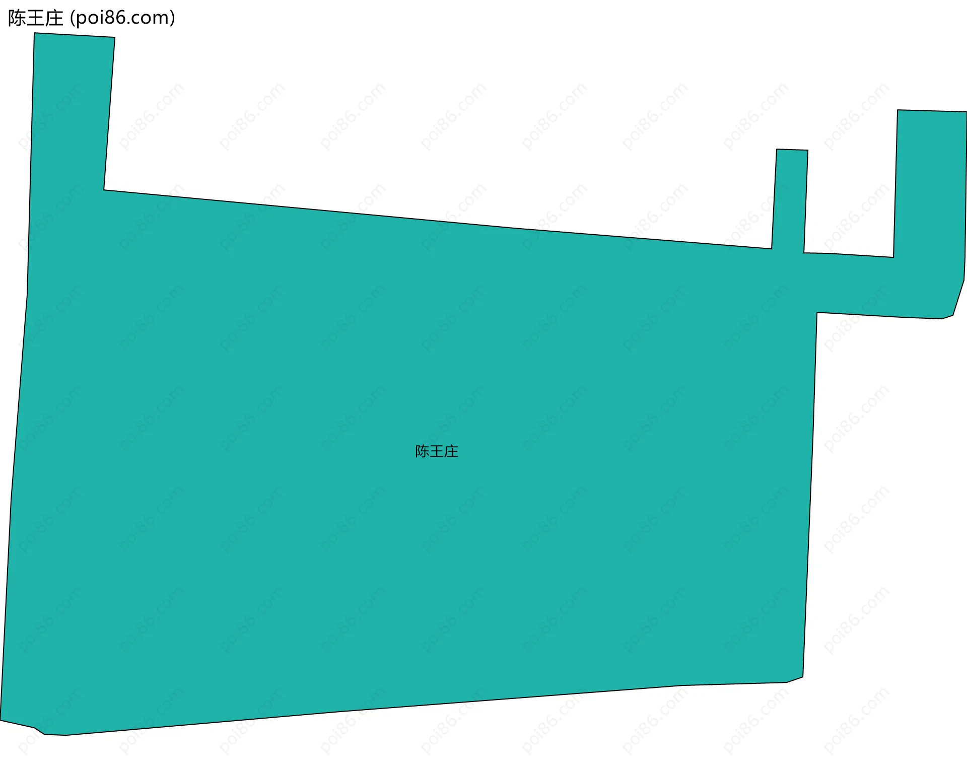 陈王庄边界地图