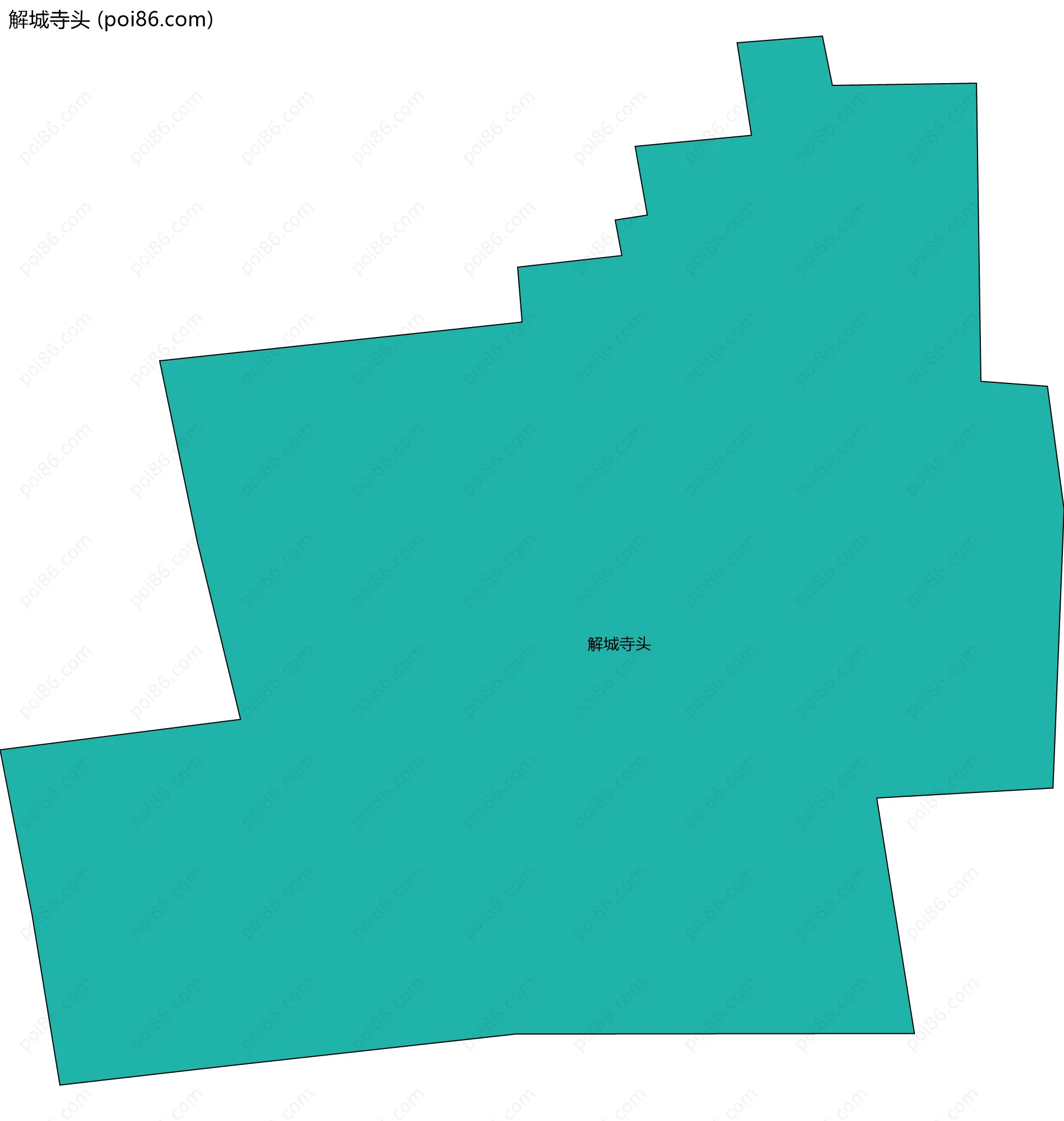 解城寺头边界地图