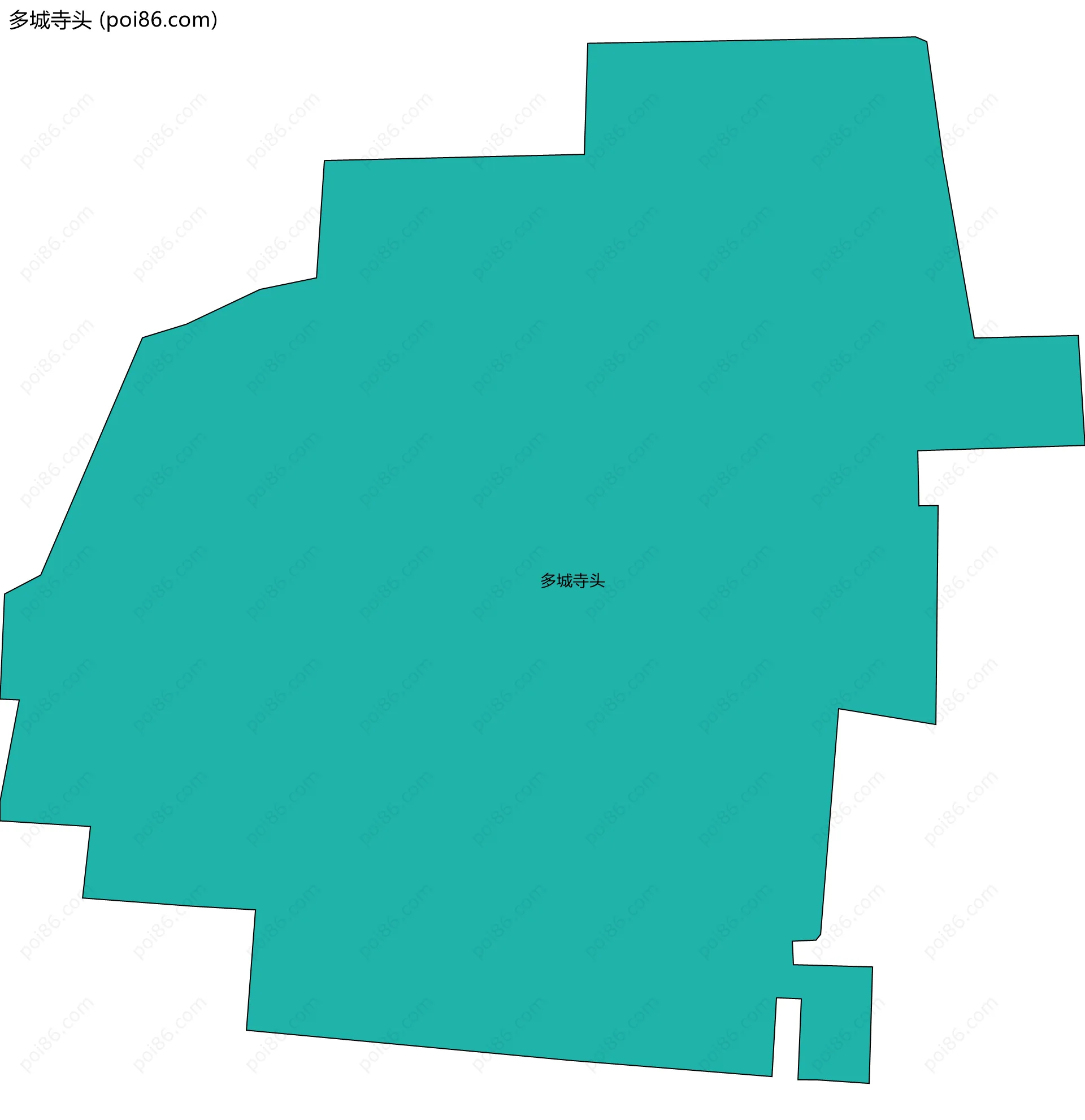 多城寺头边界地图
