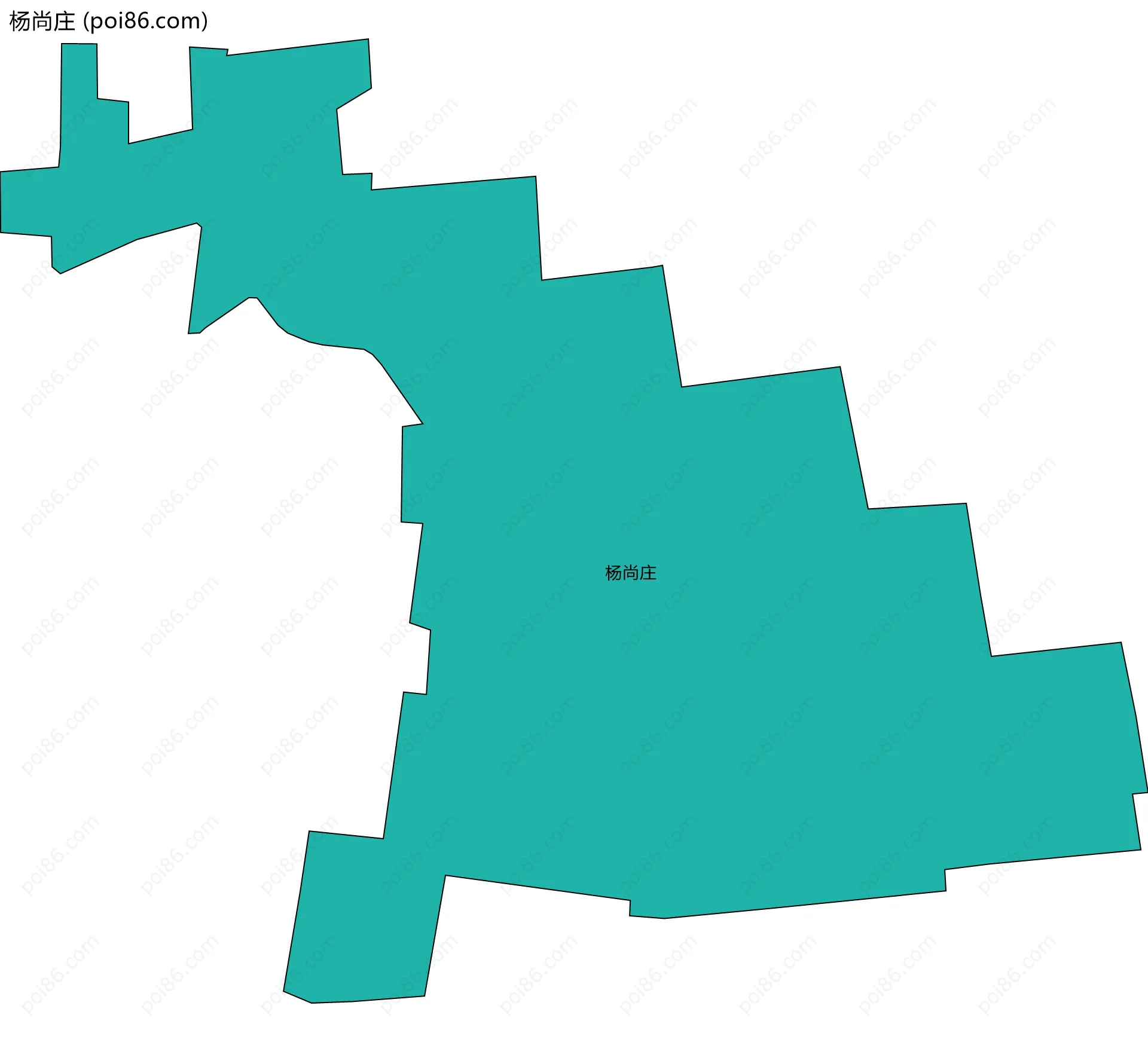 杨尚庄边界地图