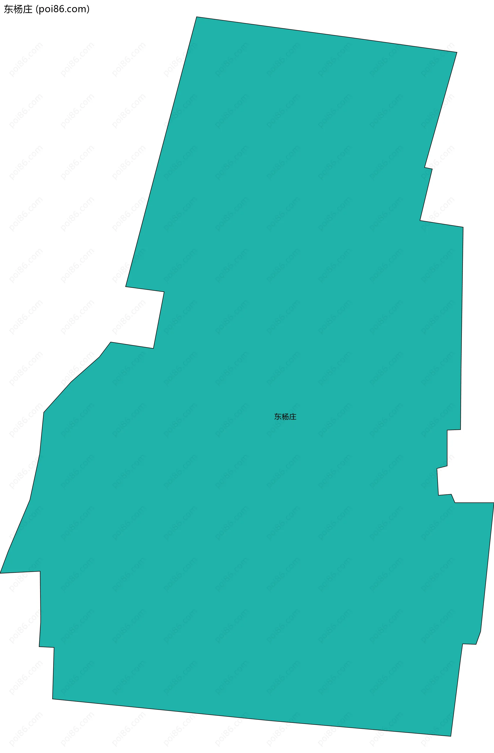 东杨庄边界地图