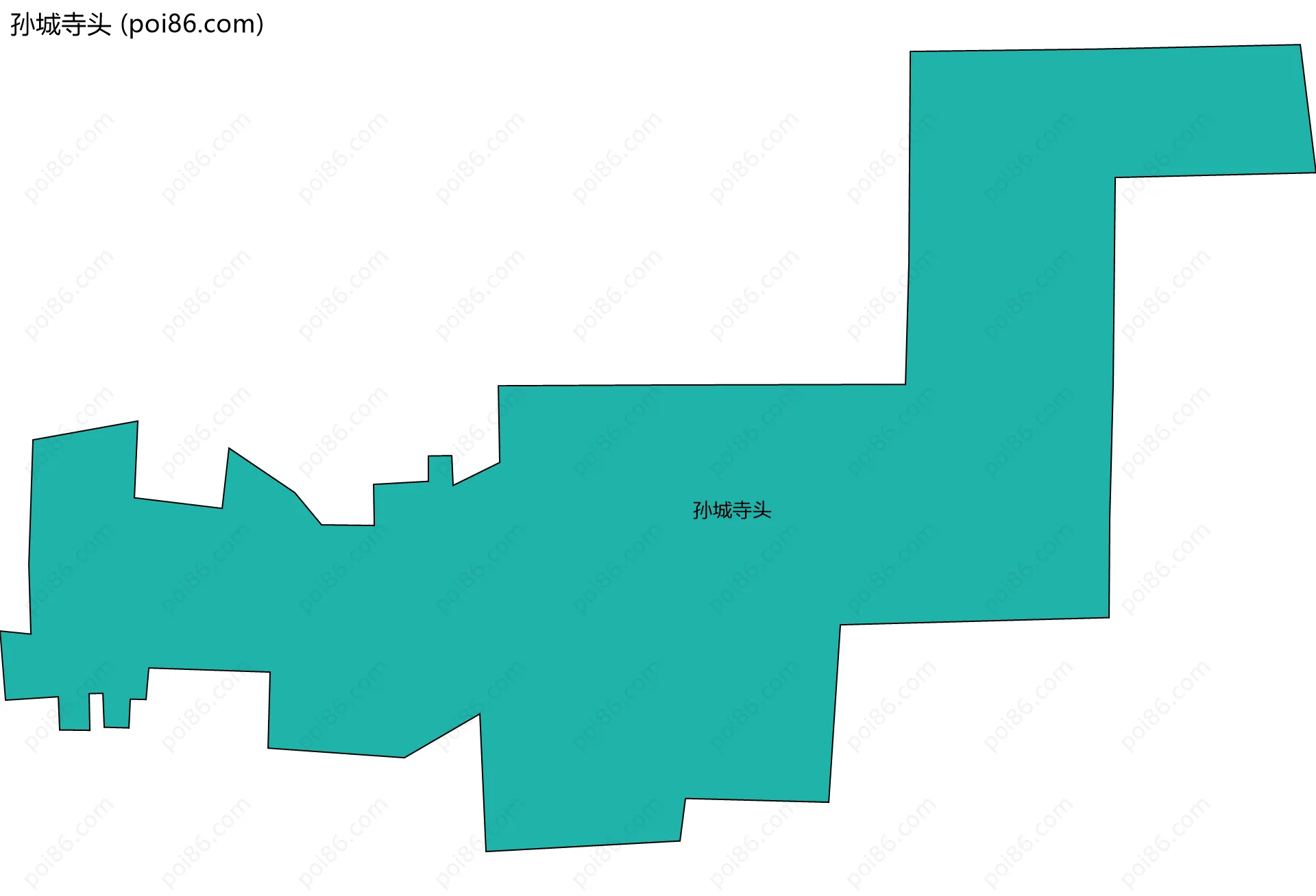 孙城寺头边界地图