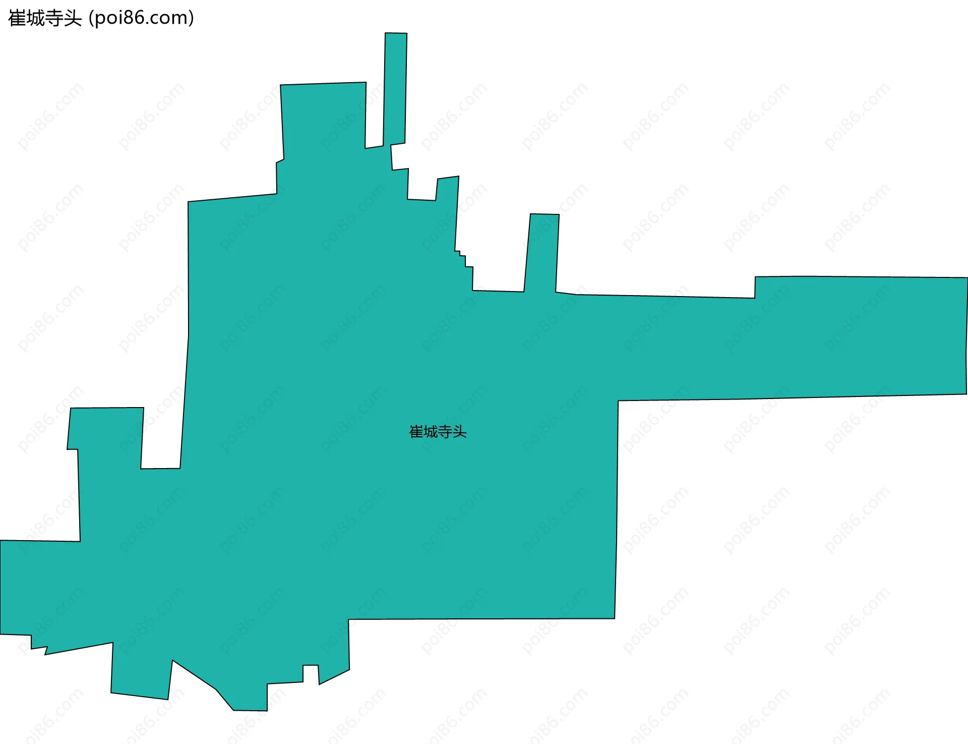 崔城寺头边界地图