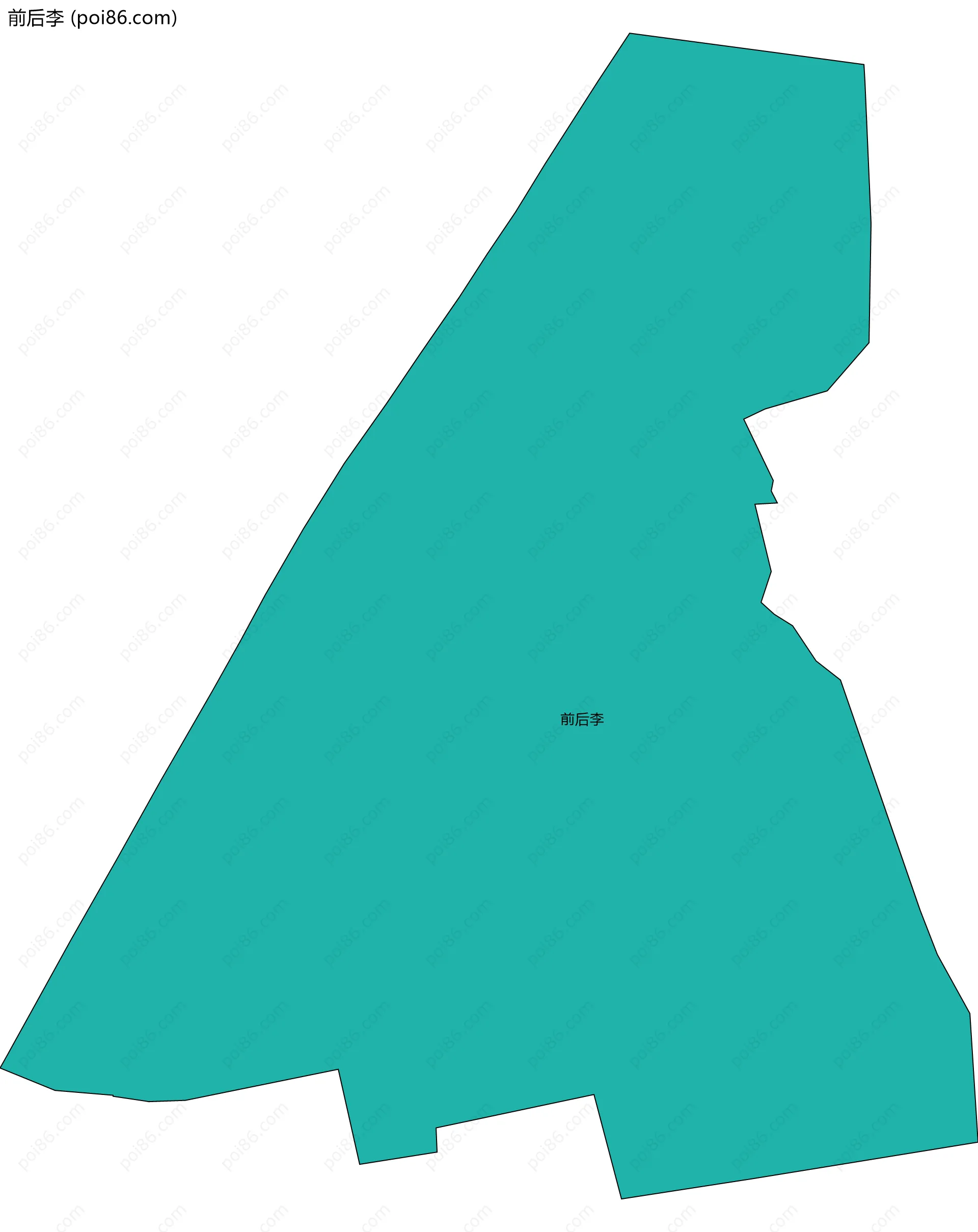 前后李边界地图