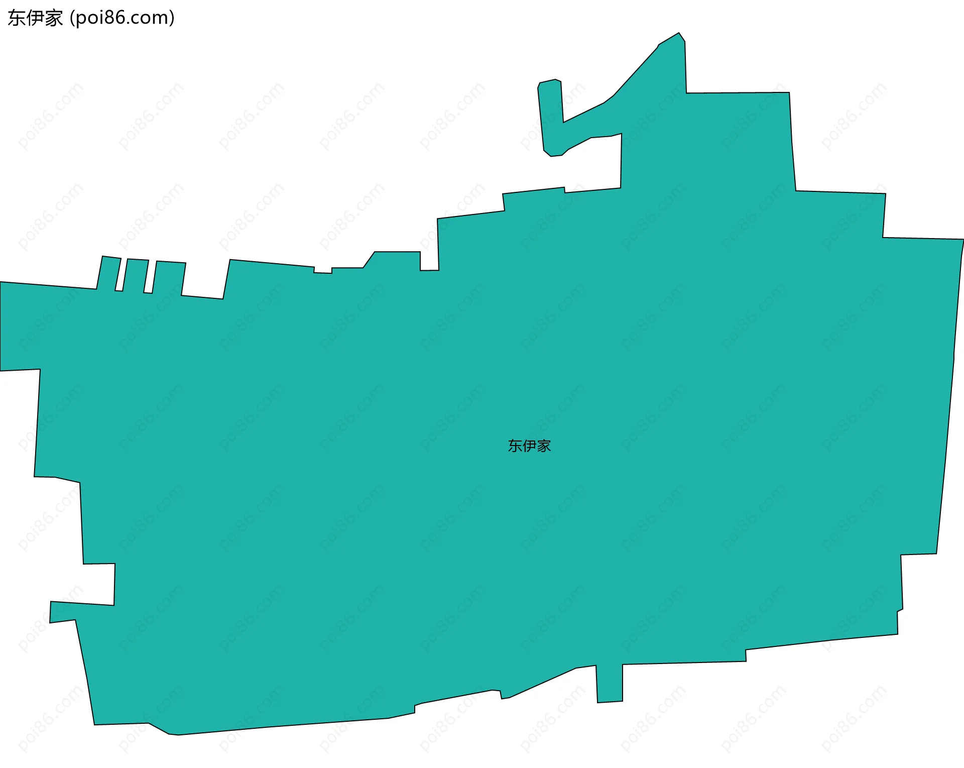 东伊家边界地图
