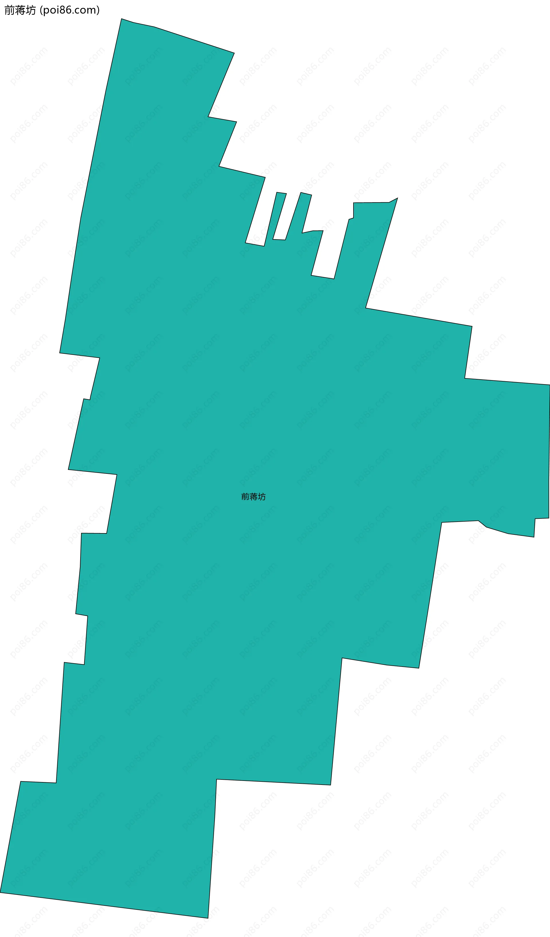 前蒋坊边界地图