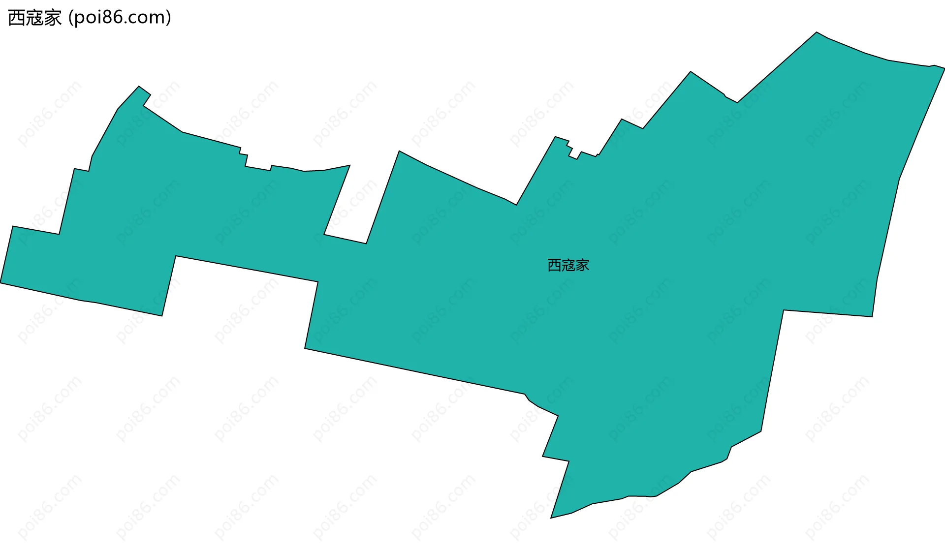 西寇家边界地图