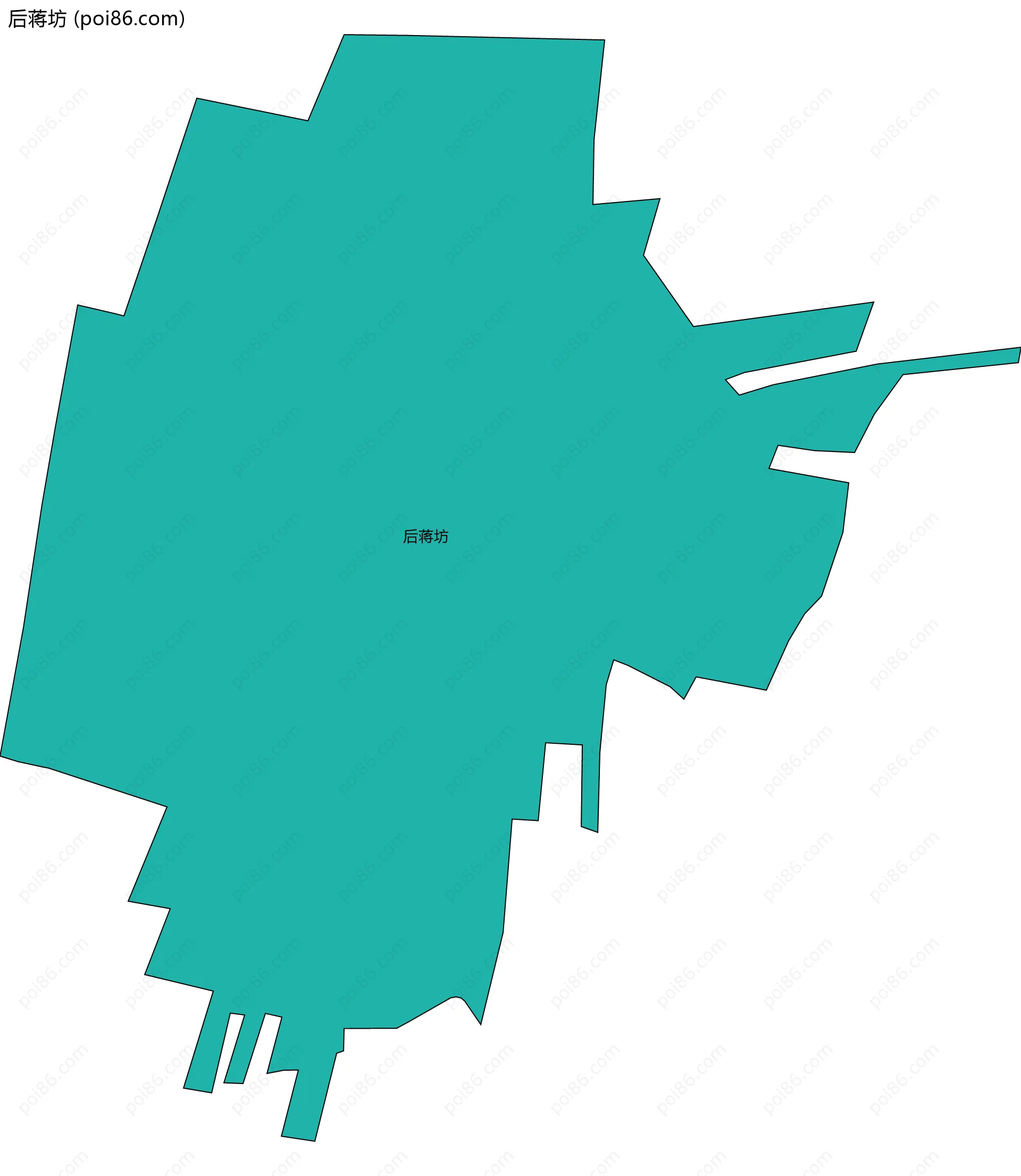 后蒋坊边界地图