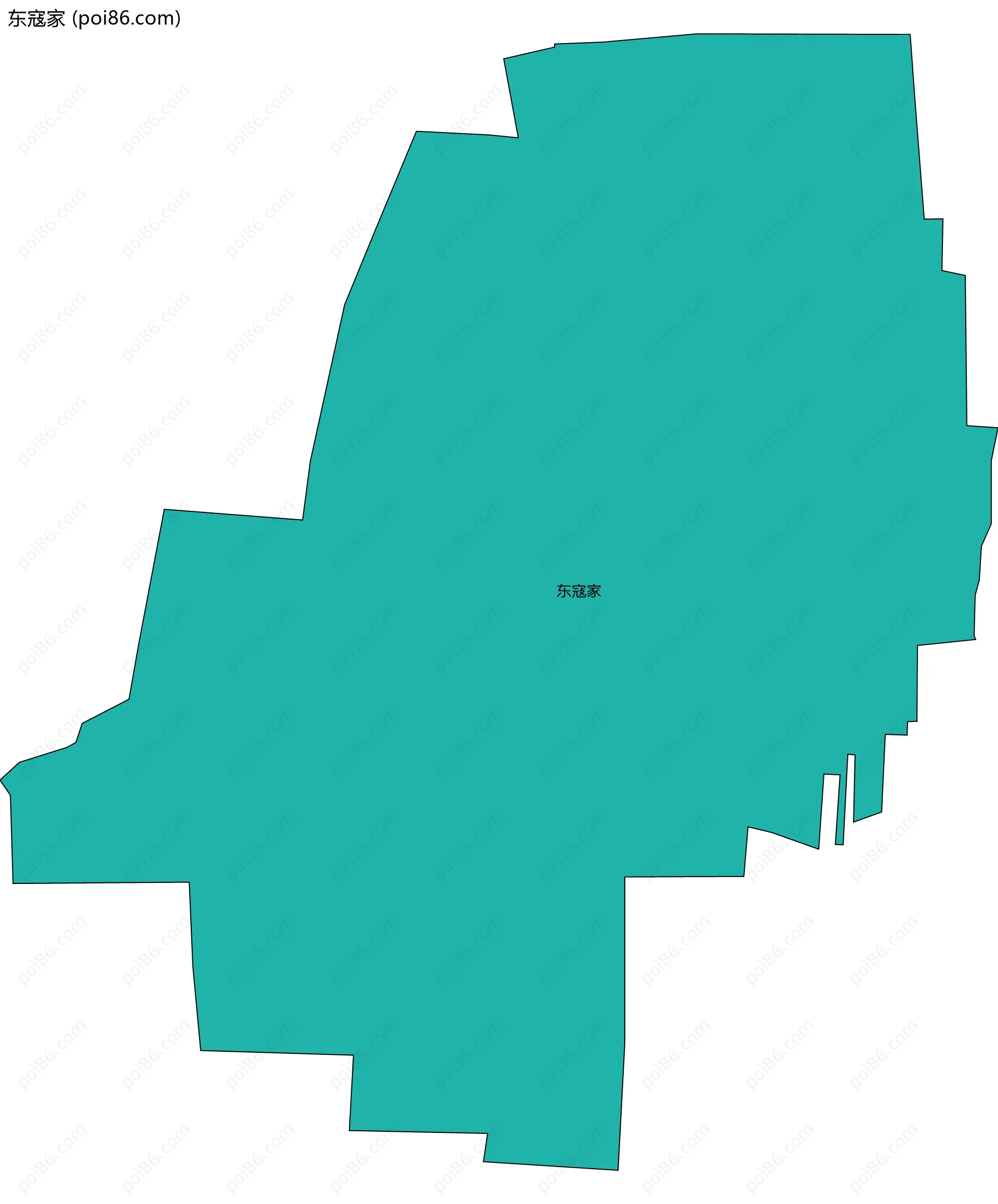 东寇家边界地图