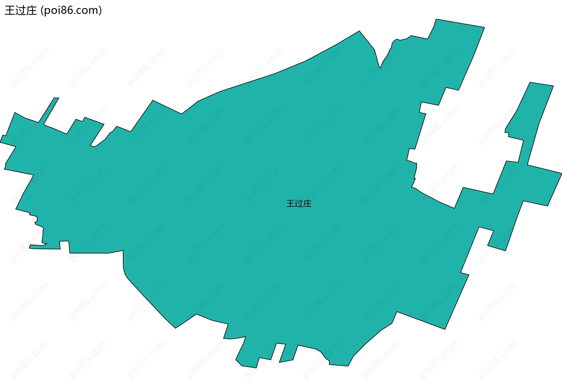 王过庄边界地图