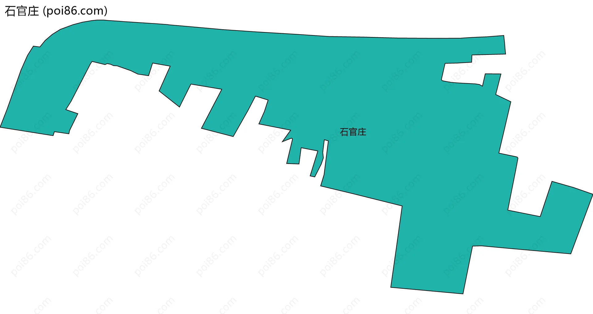 石官庄边界地图