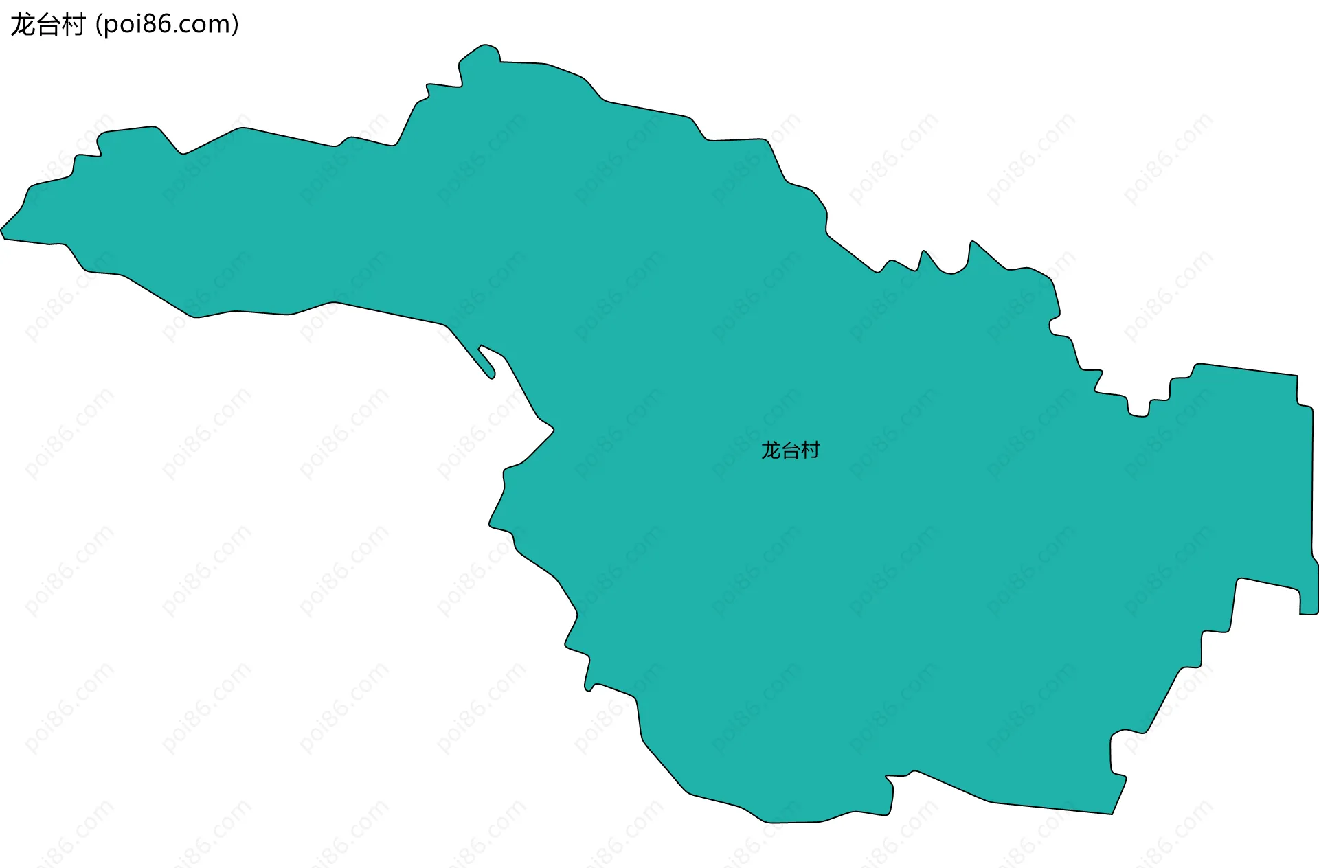 龙台村边界地图