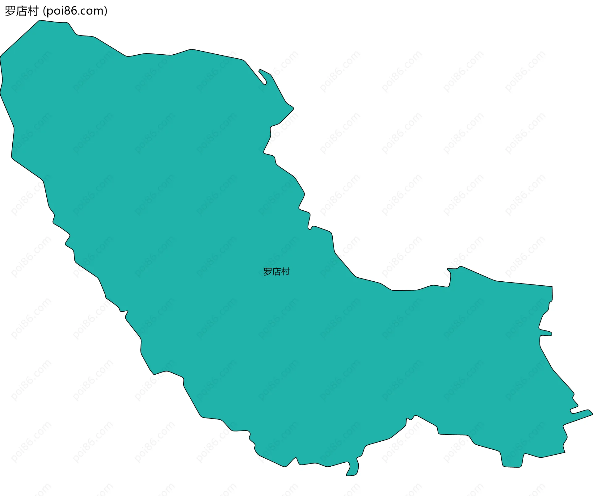 罗店村边界地图