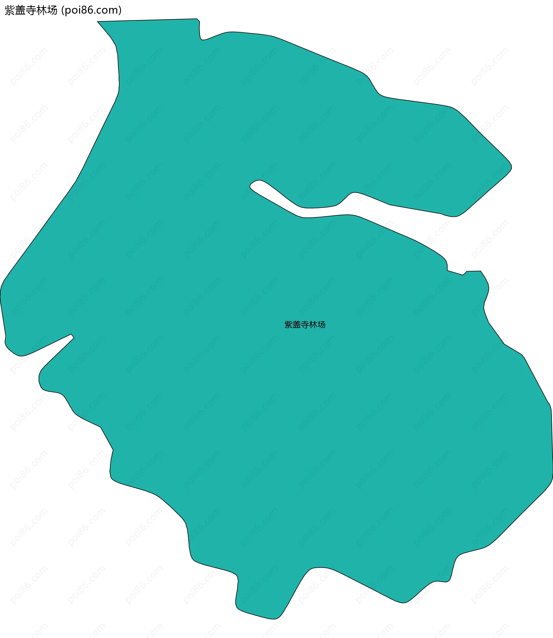 紫盖寺林场边界地图