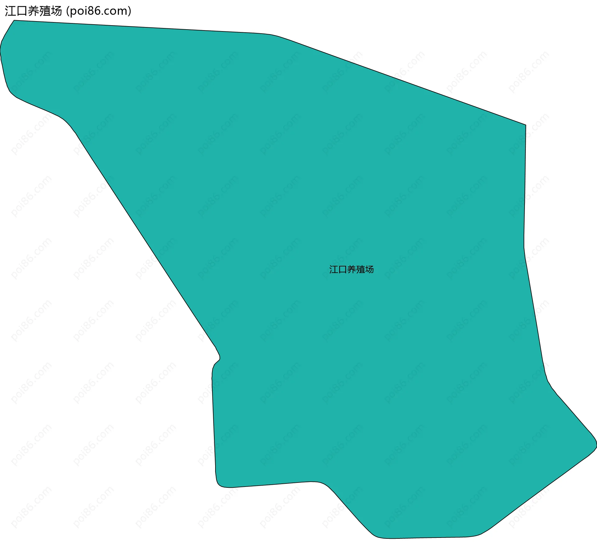 江口养殖场边界地图