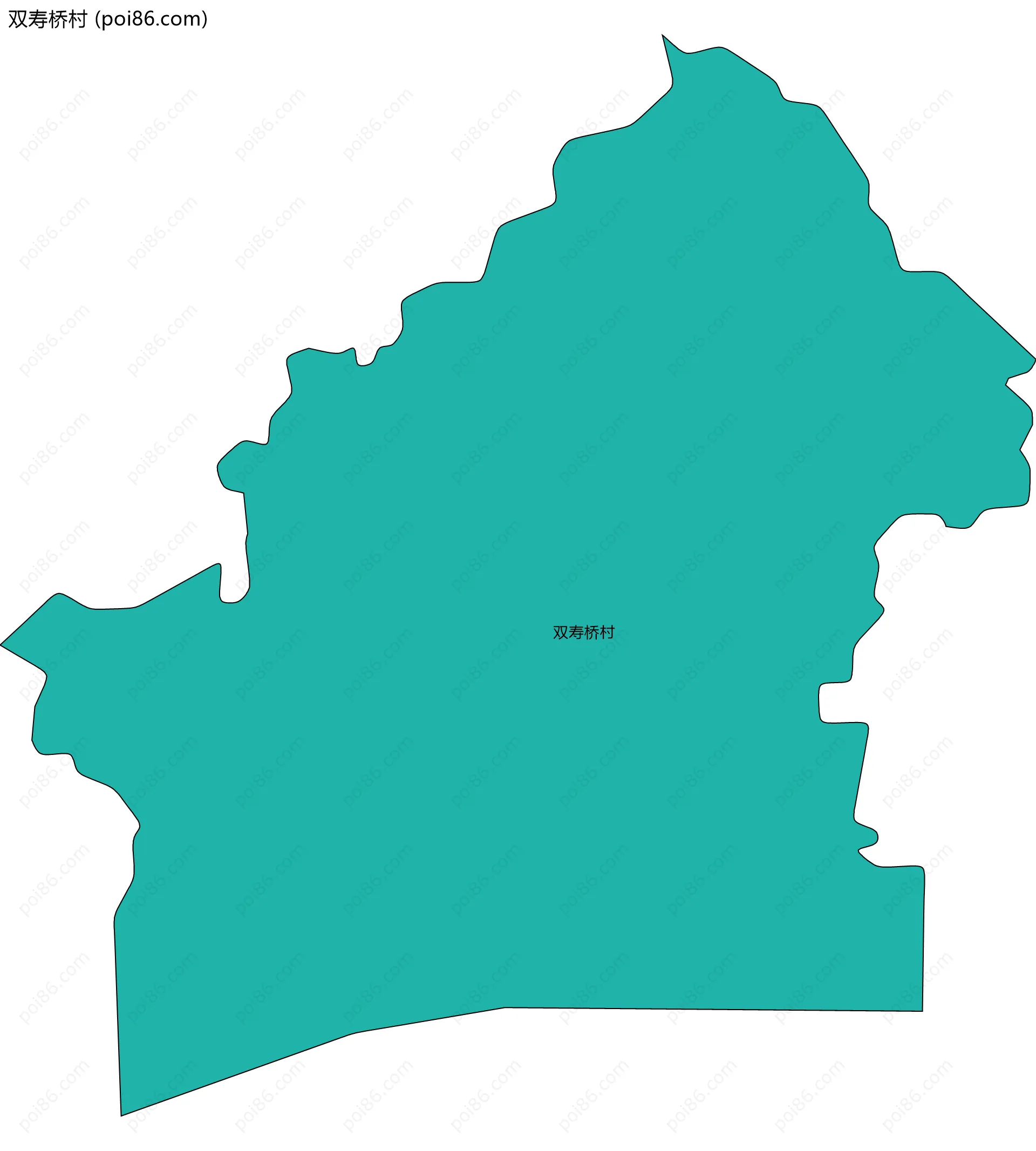 双寿桥村边界地图