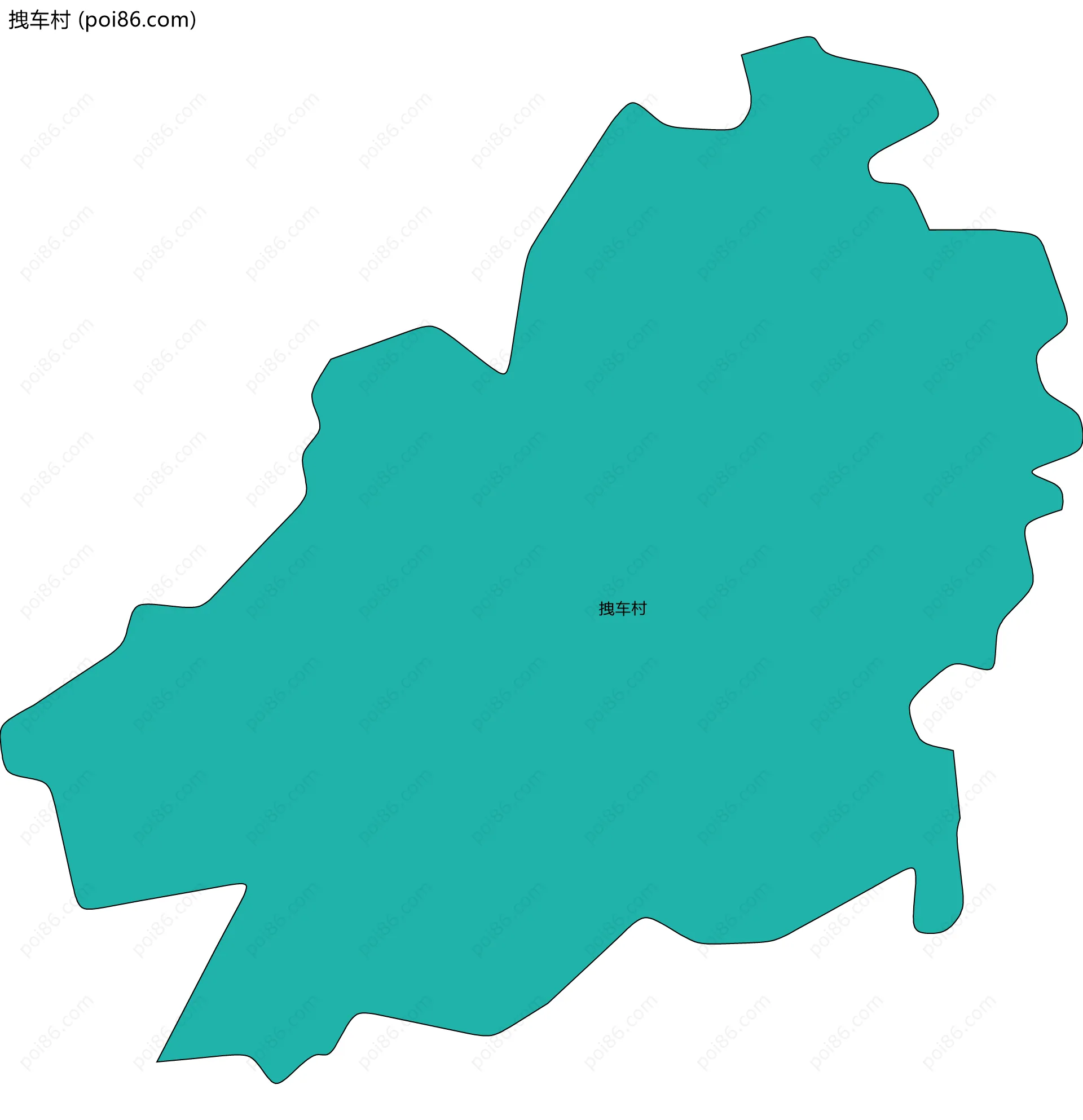 拽车村边界地图