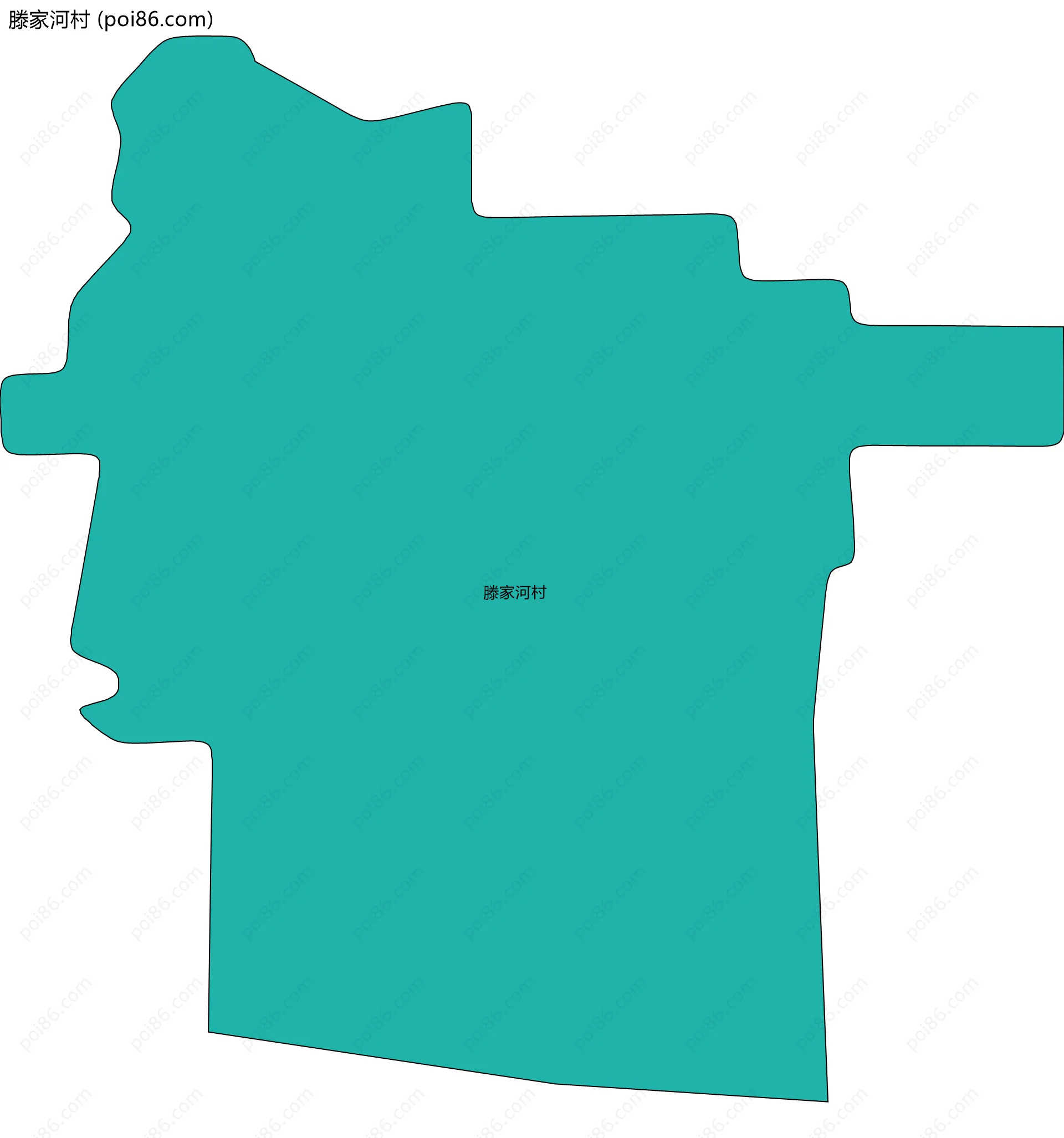 滕家河村边界地图