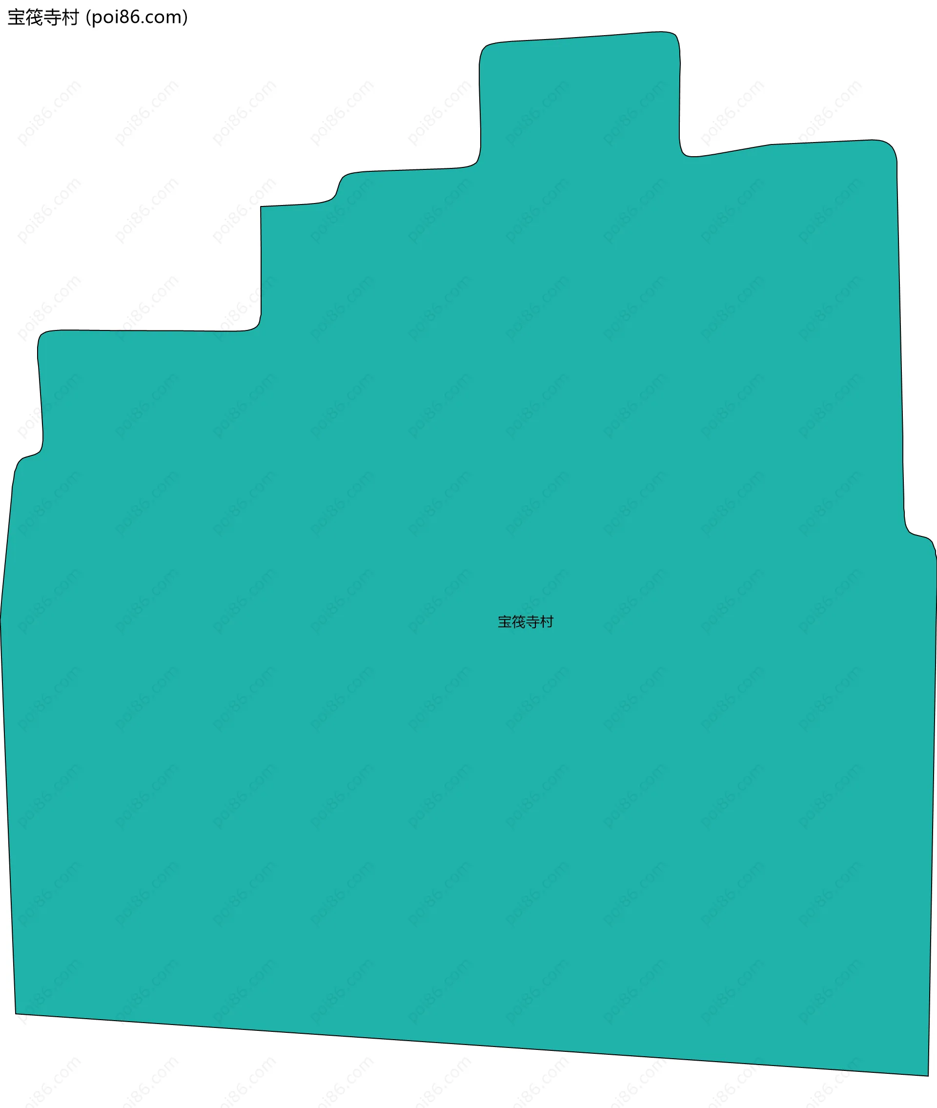 宝筏寺村边界地图