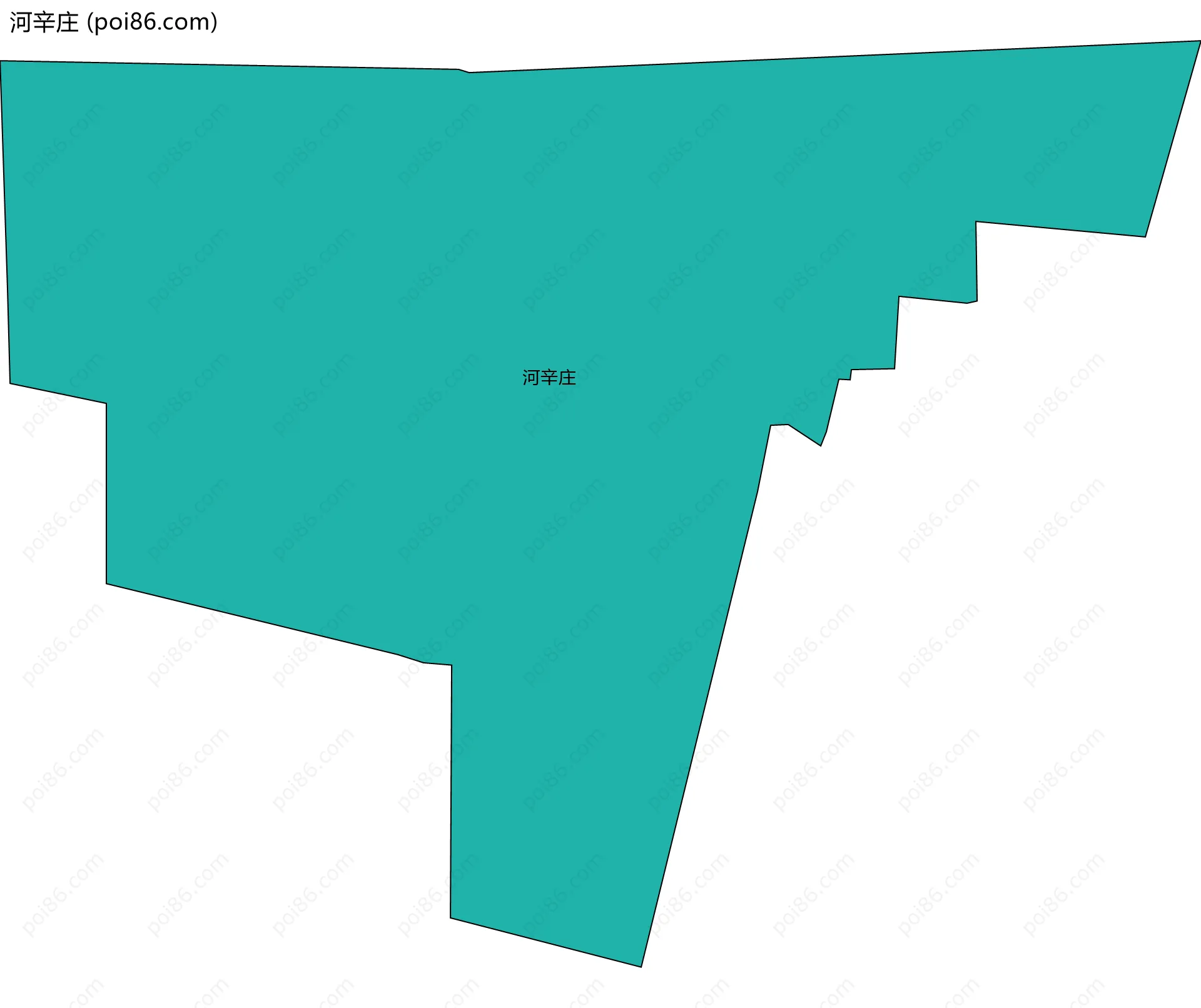 河辛庄边界地图