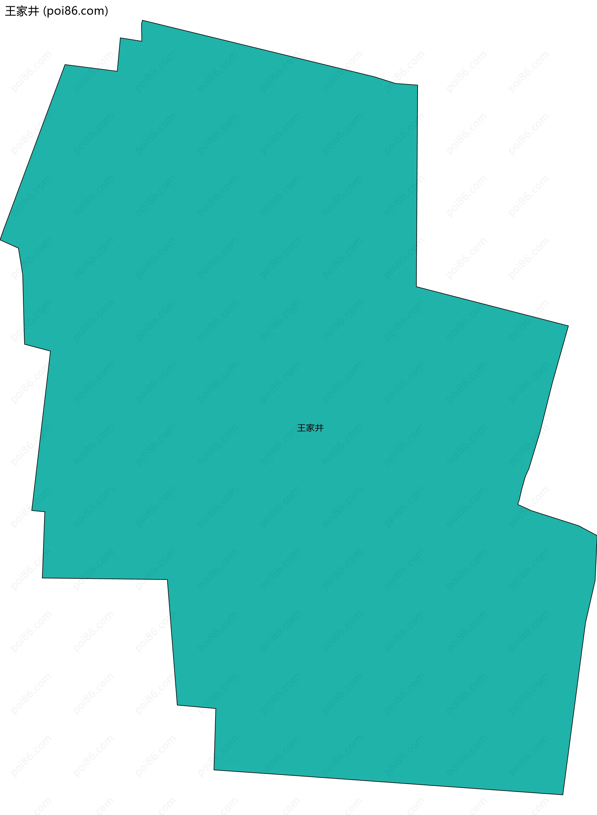 王家井边界地图