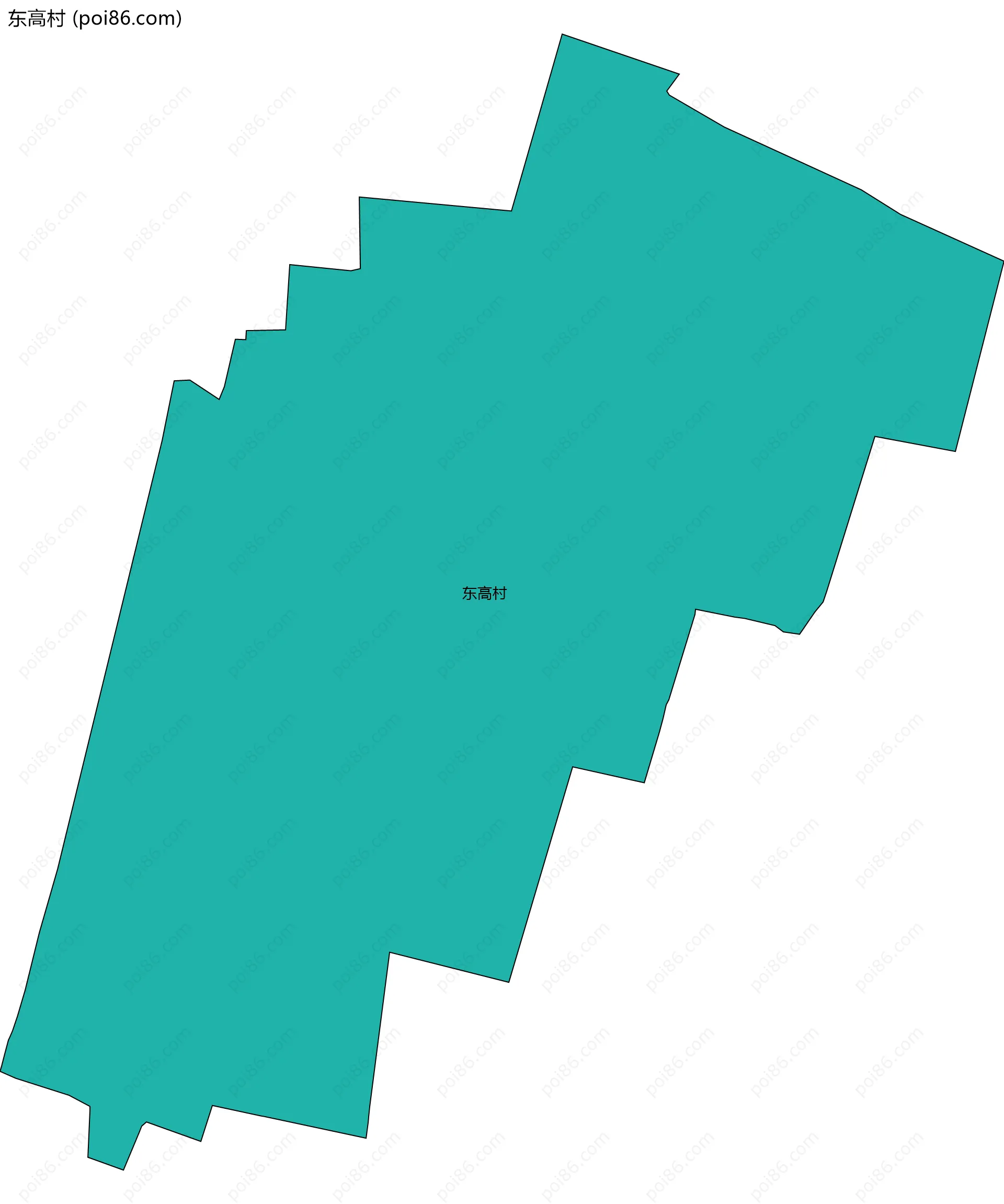 东高村边界地图