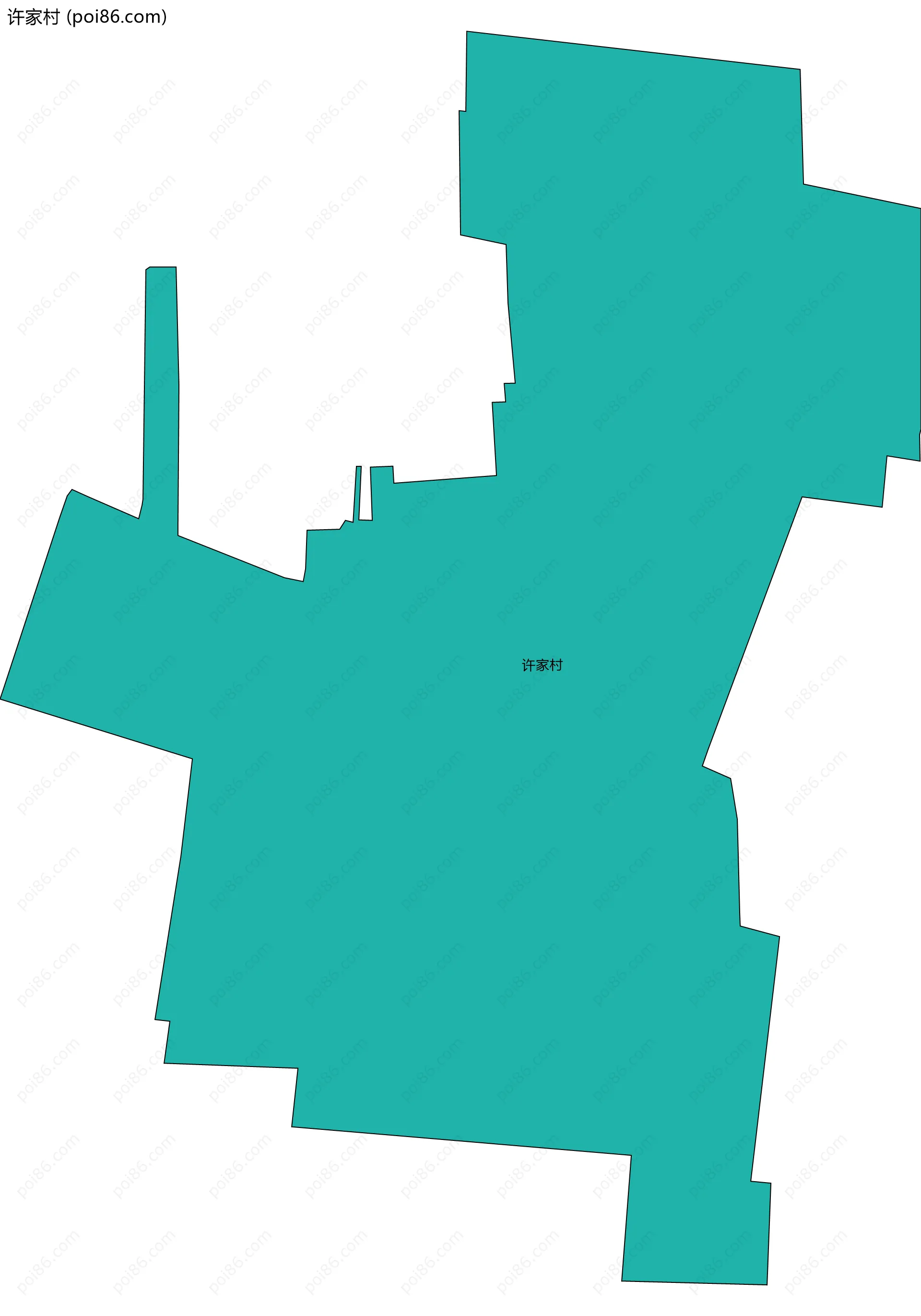 许家村边界地图