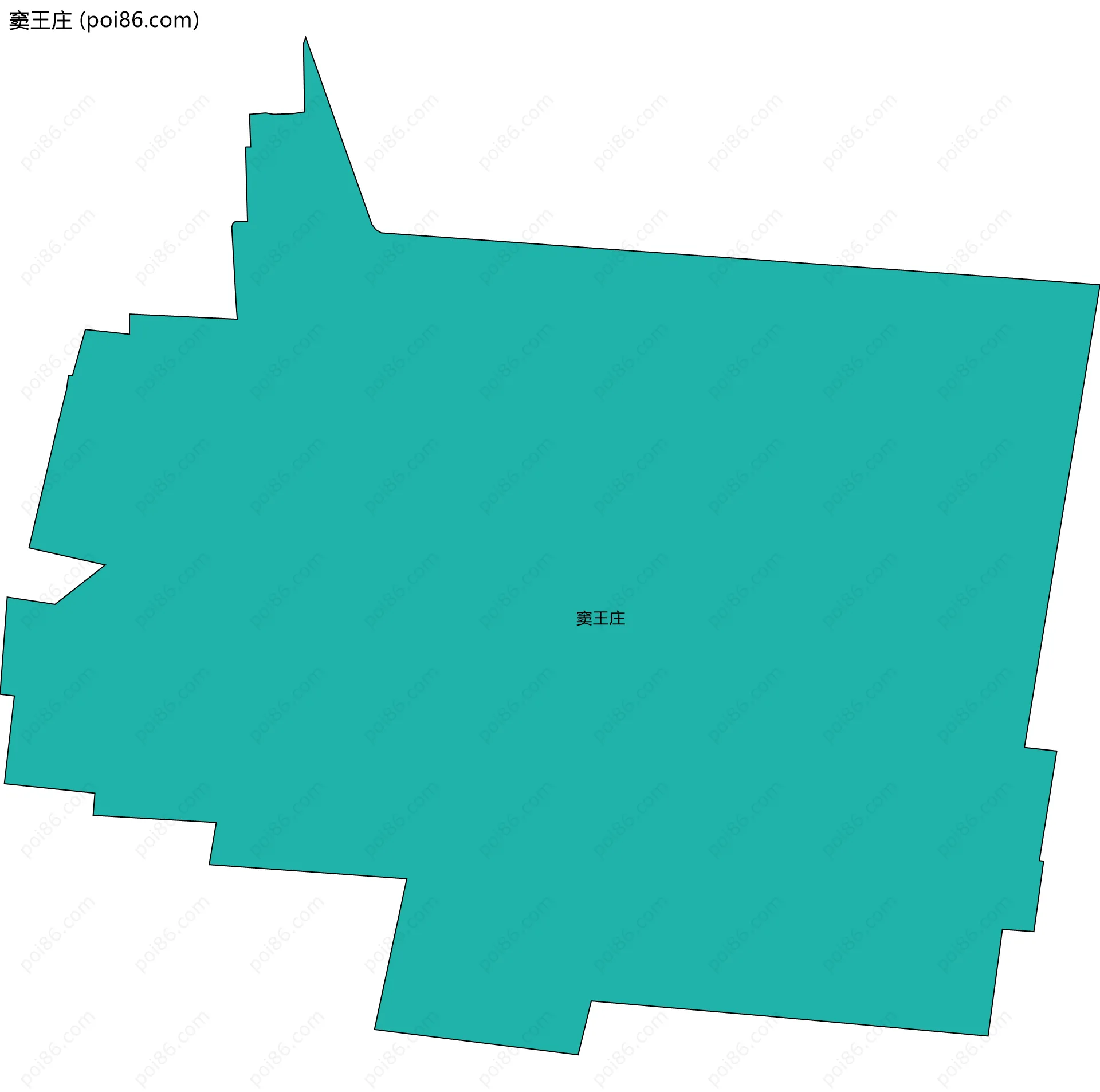 窦王庄边界地图